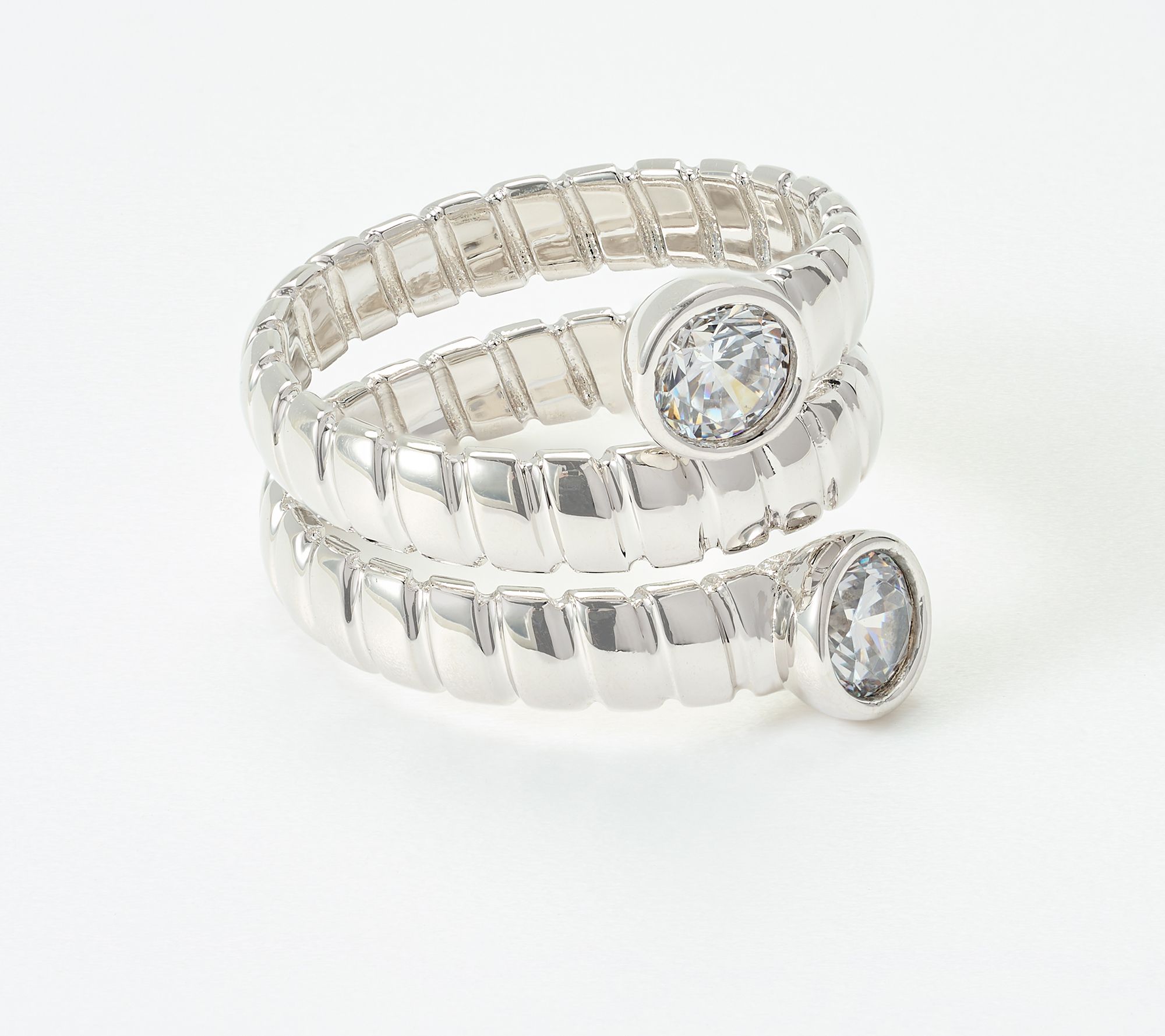 Diamonique Italia Bronze Coil Ring