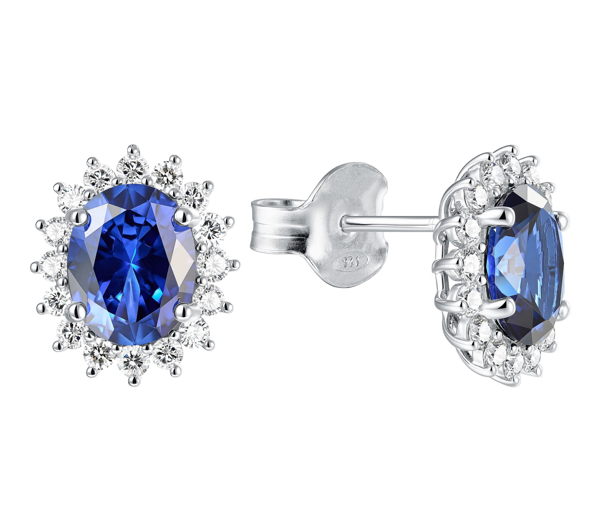 Fire Light Lab Grown Diamond & Gemstone Earrings, Sterling