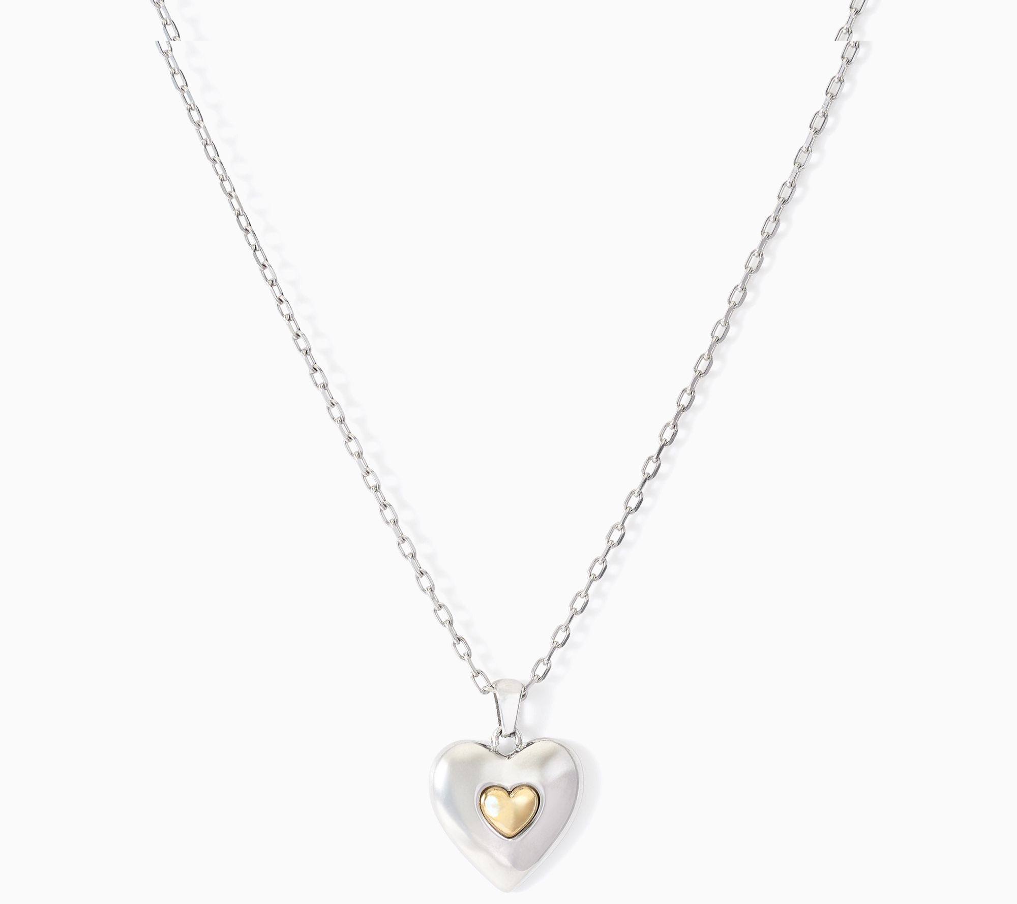TJ by T Jazelle Two-Toned Heart Necklace