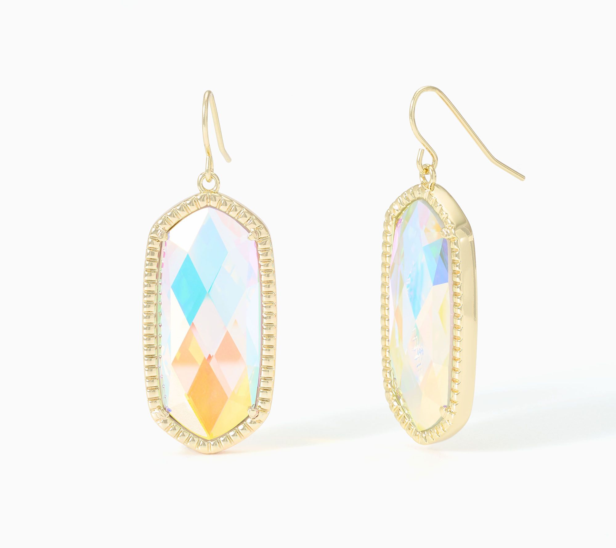Kim Gravel Crystal AB Holographic Earrings