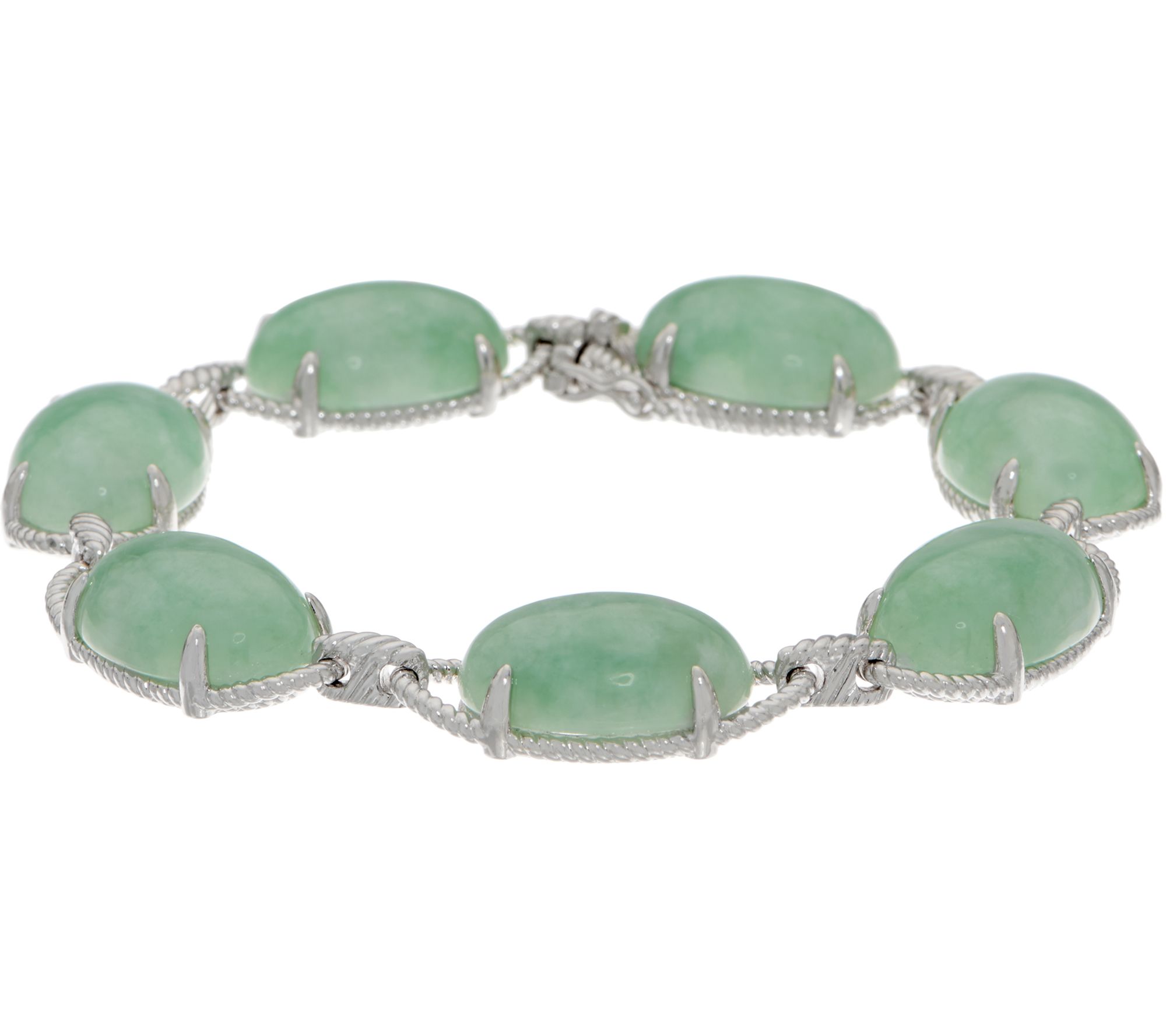 jade silver bracelet