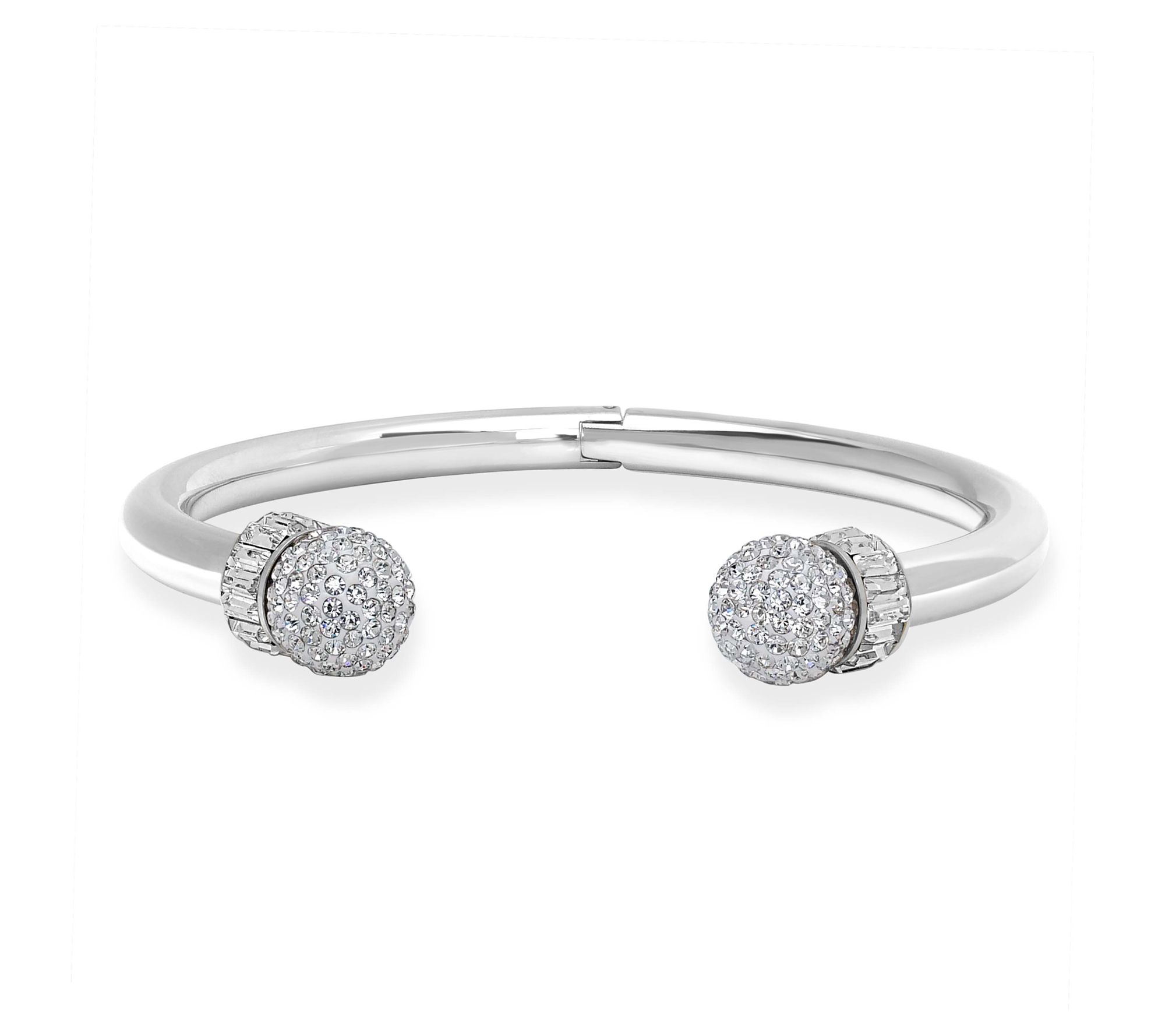 Steel by Design Hinged Crystal Cuff