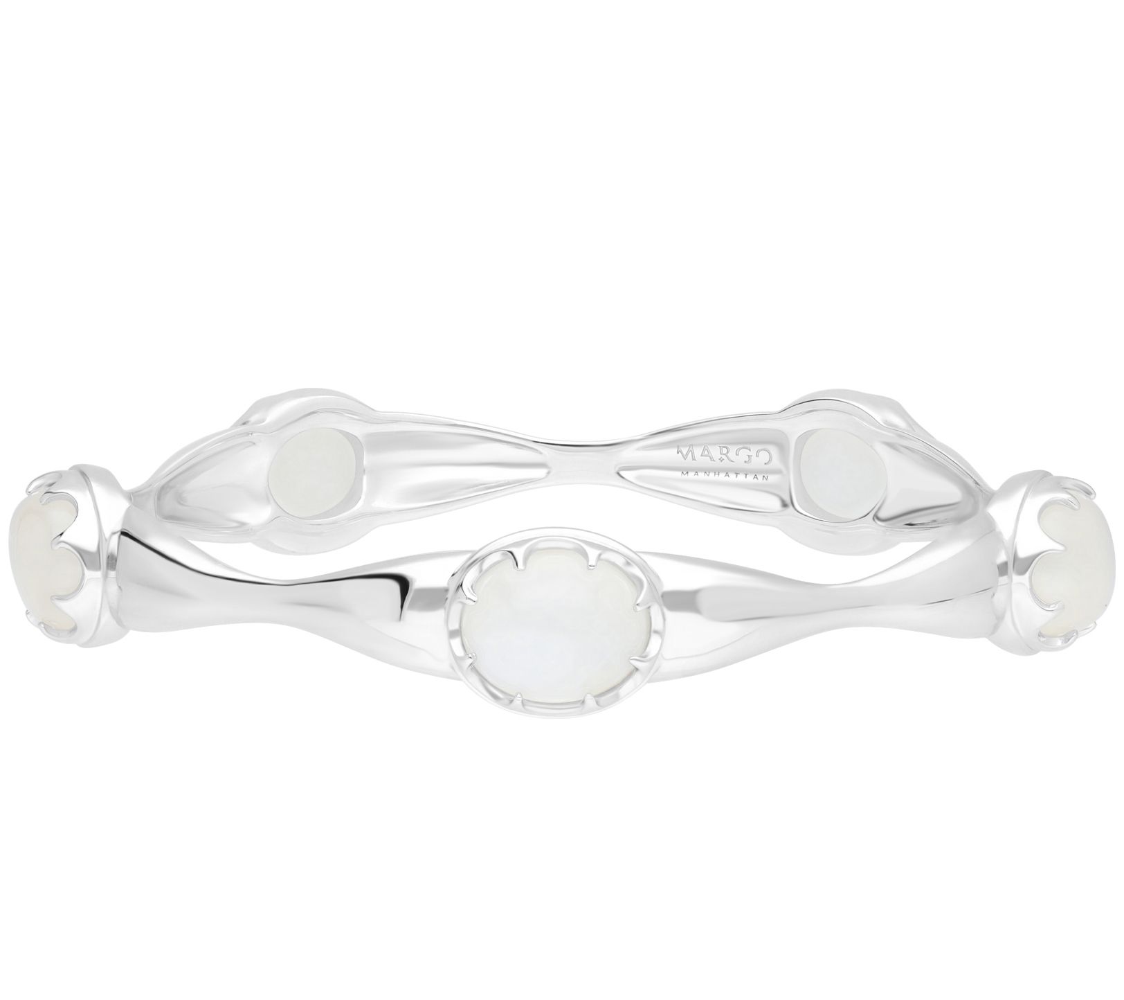 Margo Manhattan Sterling Silver Moonstone Donella Bangle