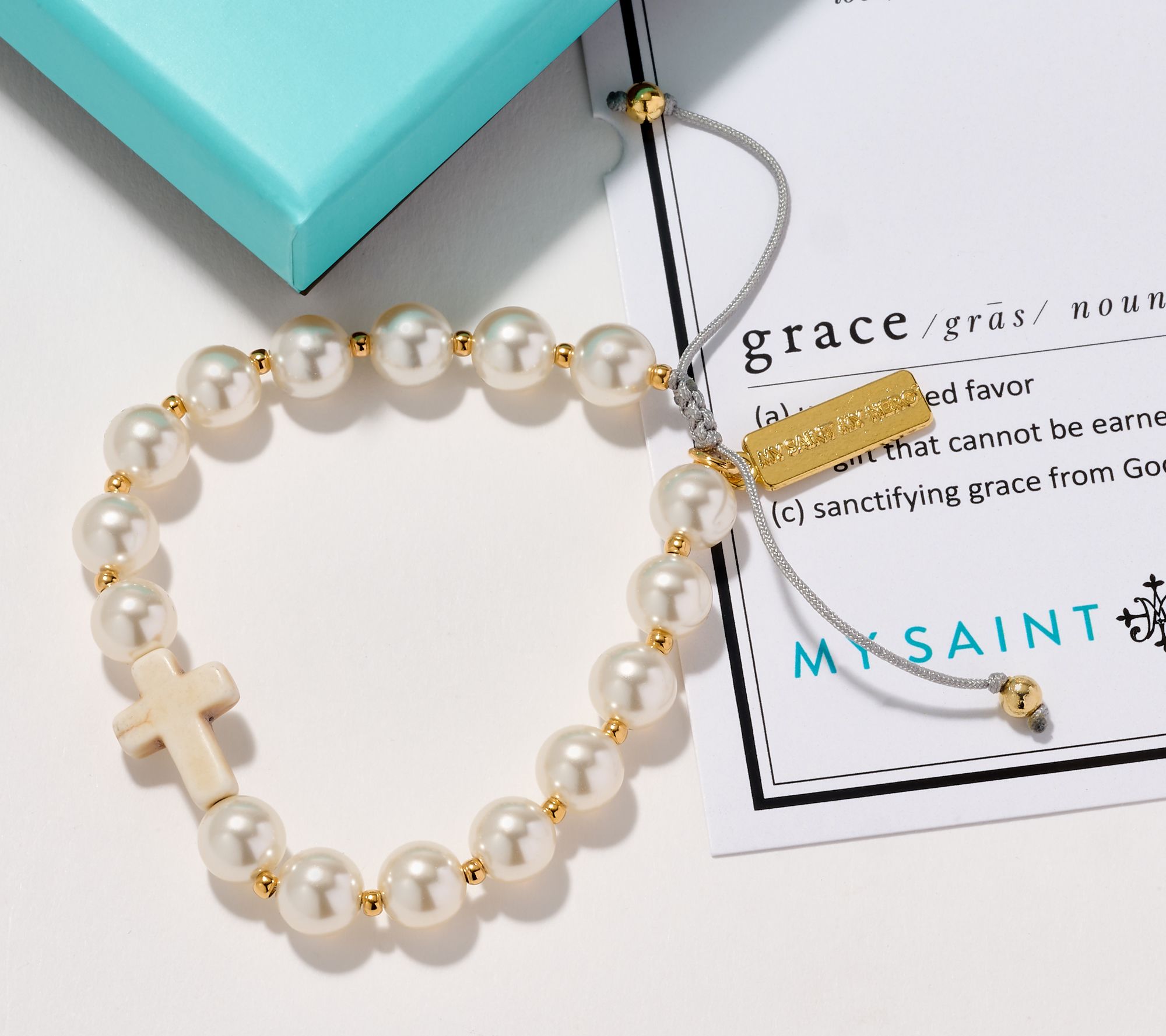 My Saint My Hero Divine Grace Cross Bracelet - QVC.com