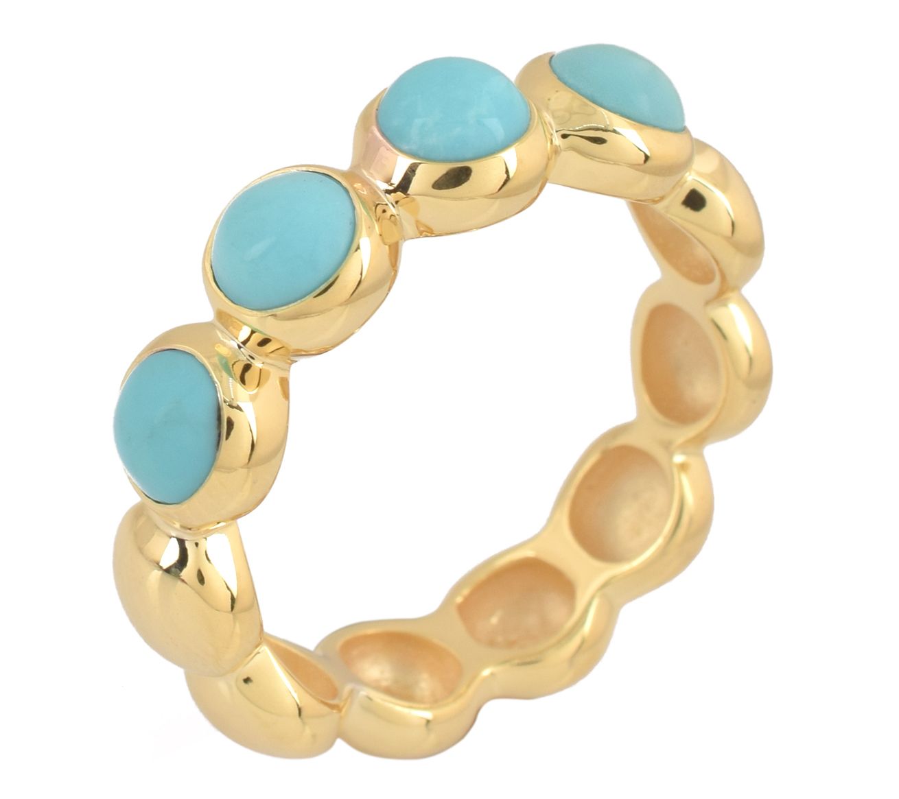 14k turquoise shops band ring