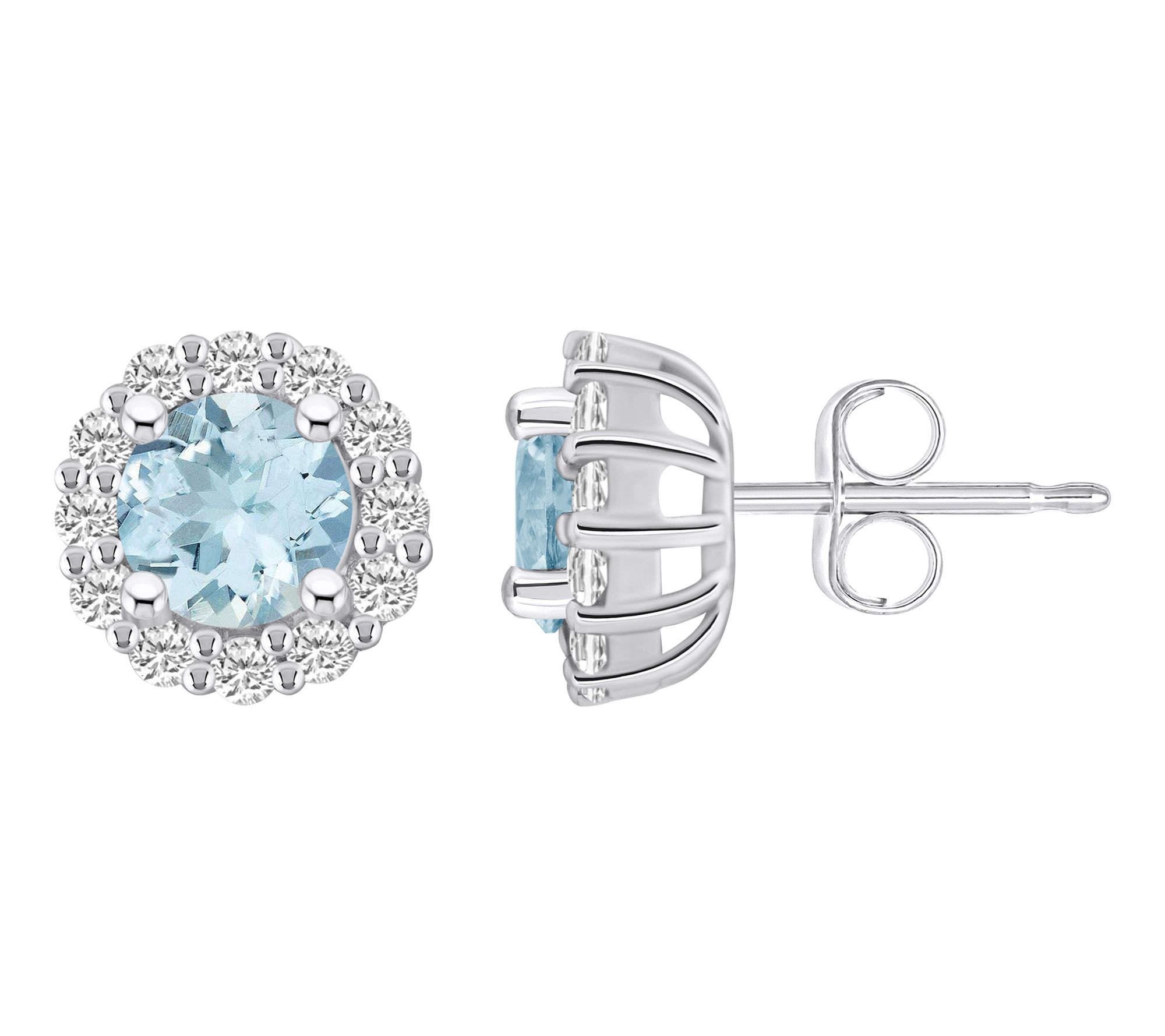 Affinity Gems Gemstone & 0.60 ctttw Diamond Earrings, 14K Gold