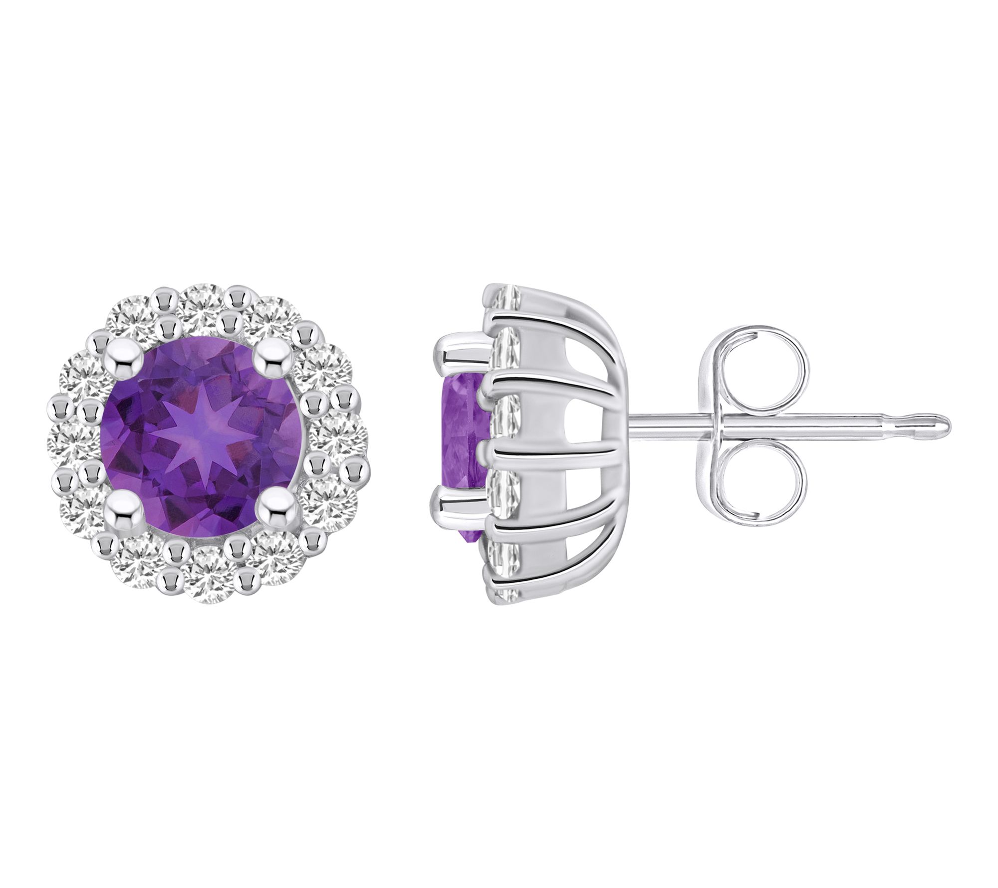 Affinity Gems Gemstone & 0.60 ctttw Diamond Earrings, 14K Gold