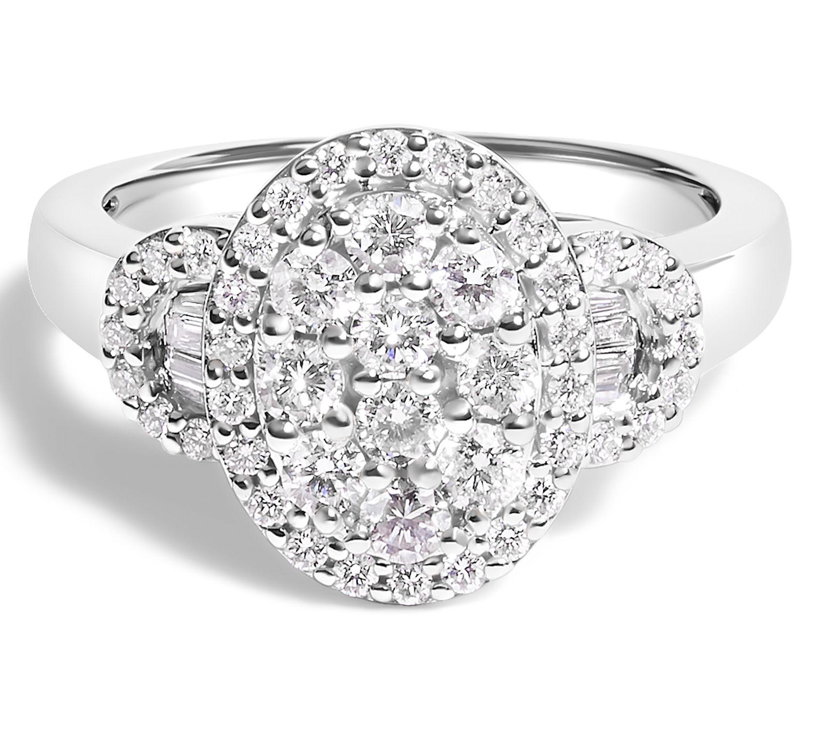 Haus of Brilliance 1.00 cttw Diamond Ring, 10KWhite Gold