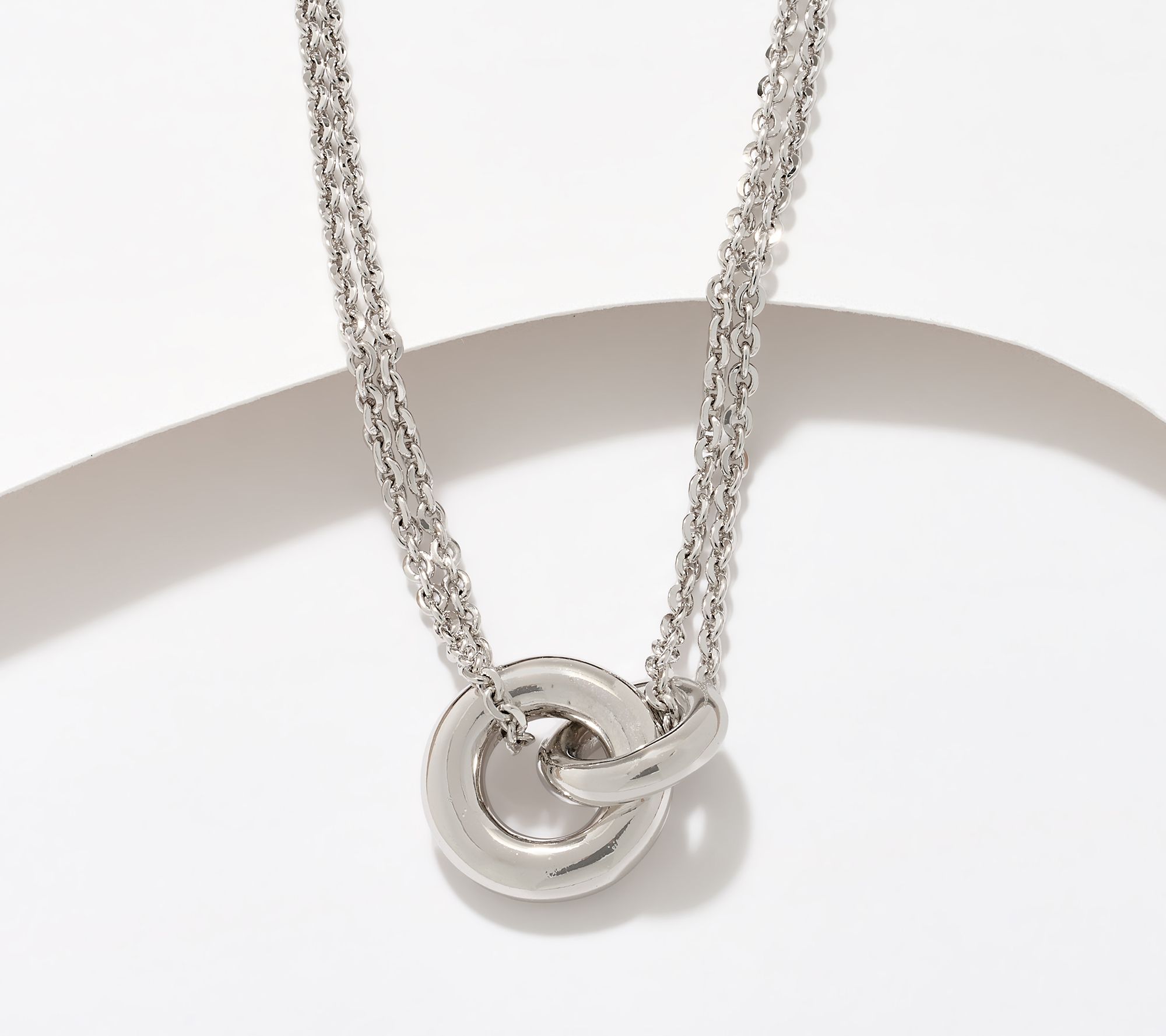 David Markstein Bronze "Two Circles, One Love" Necklace