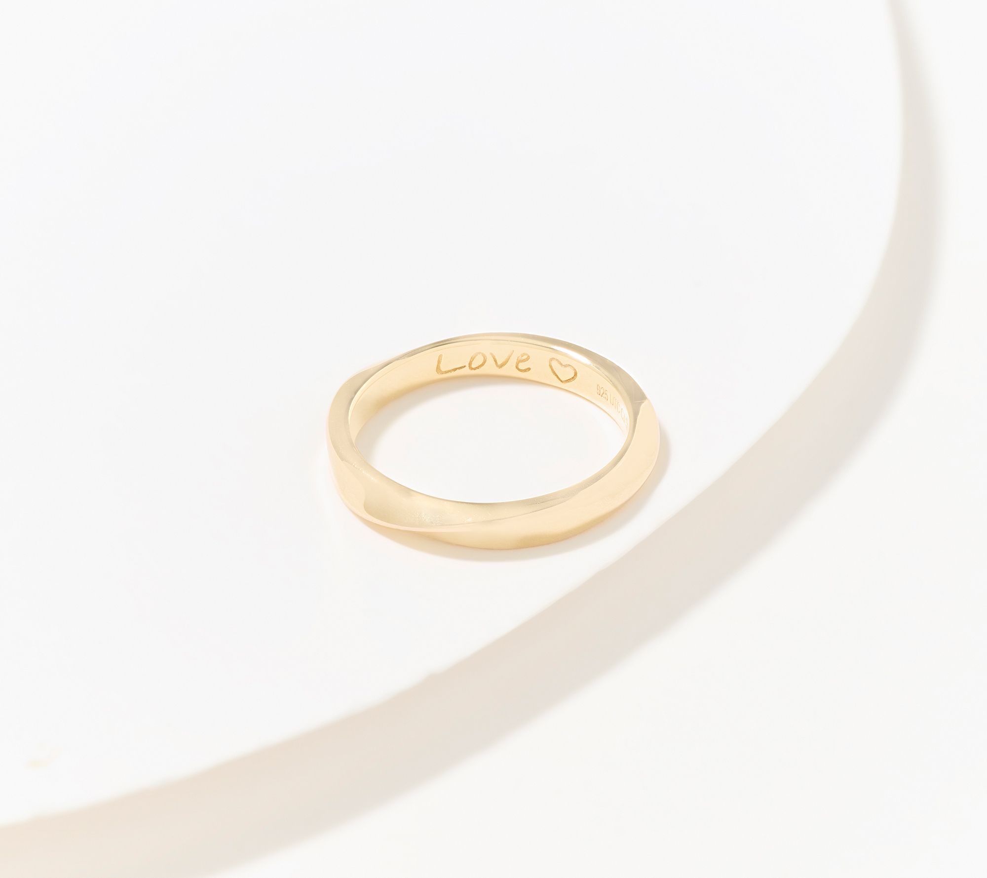 Christian James by Scott Grimes 14K Gold Clad Message Ring