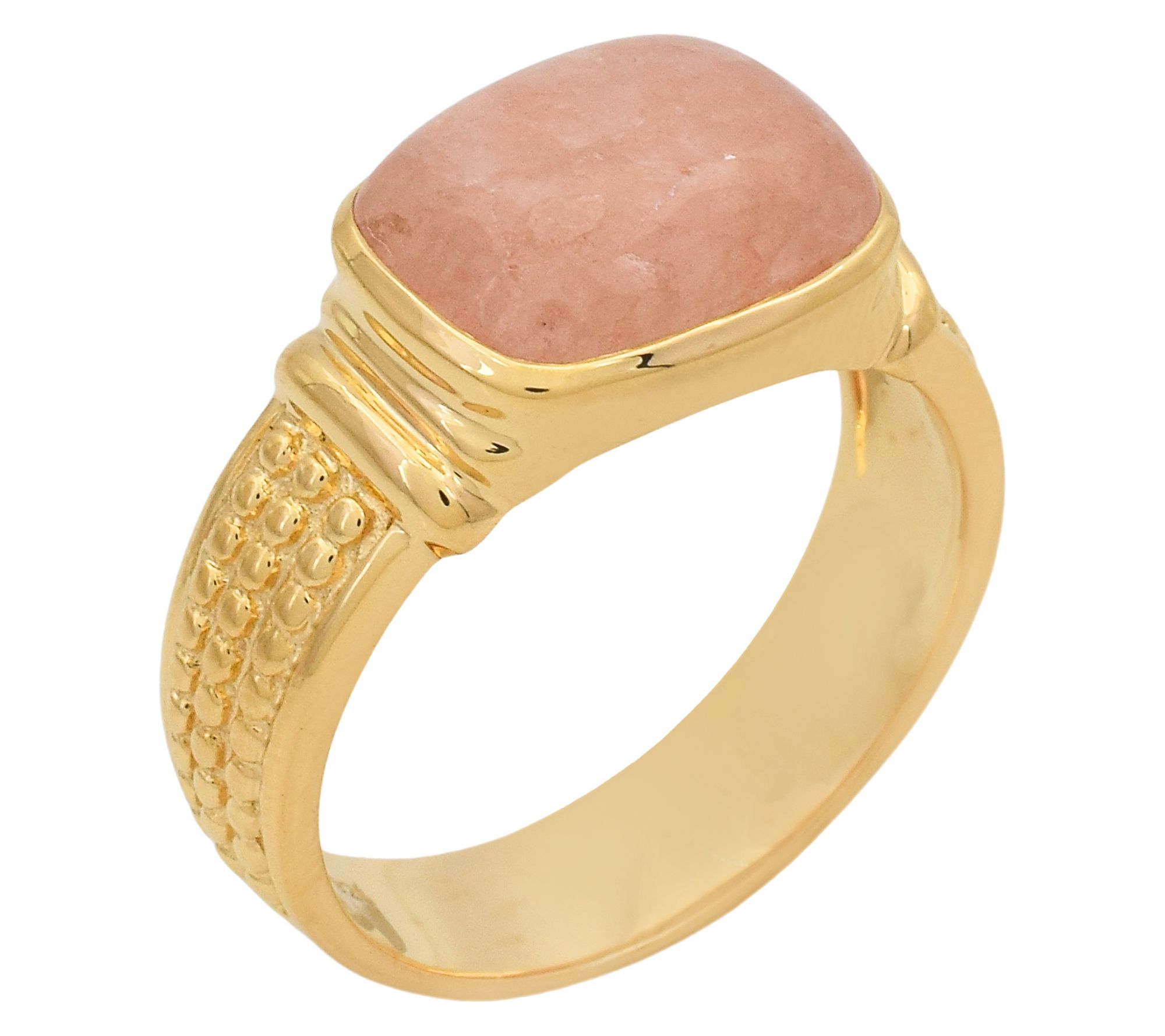 Affinity Gems Cushion Cut Solitaire Ring, 14K Gold Plated