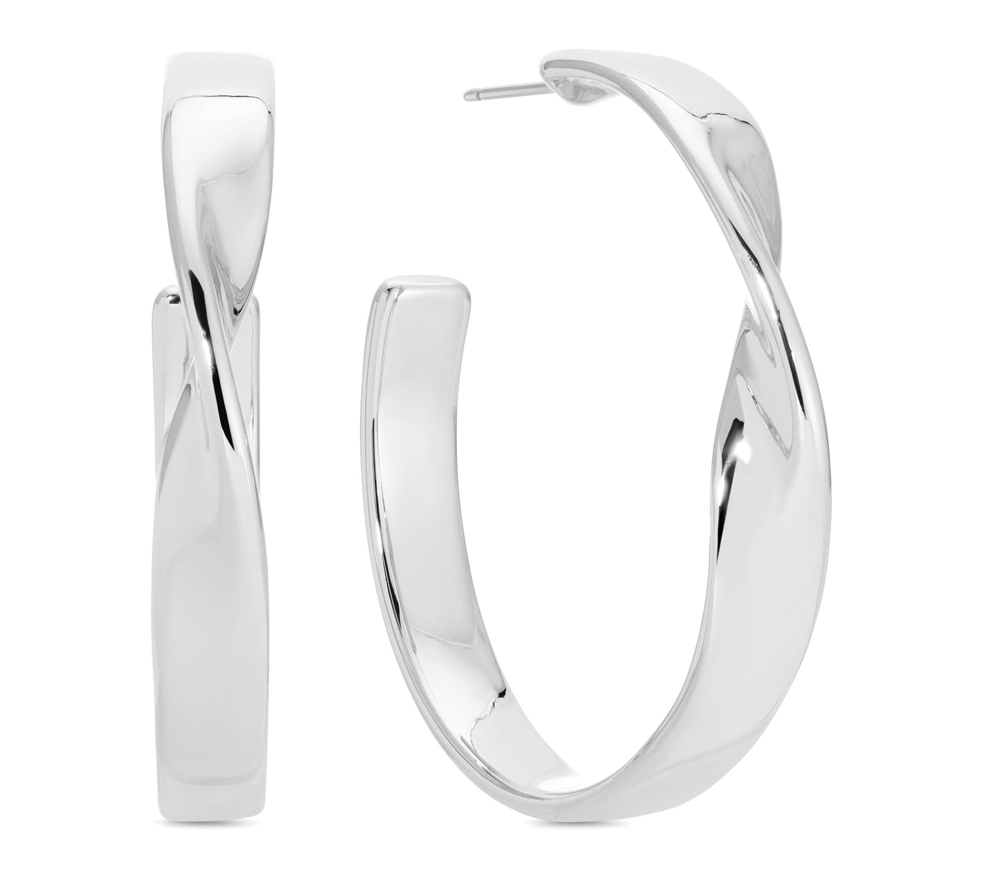 Ettika Heirloom Twist Medium Hoop Earrings