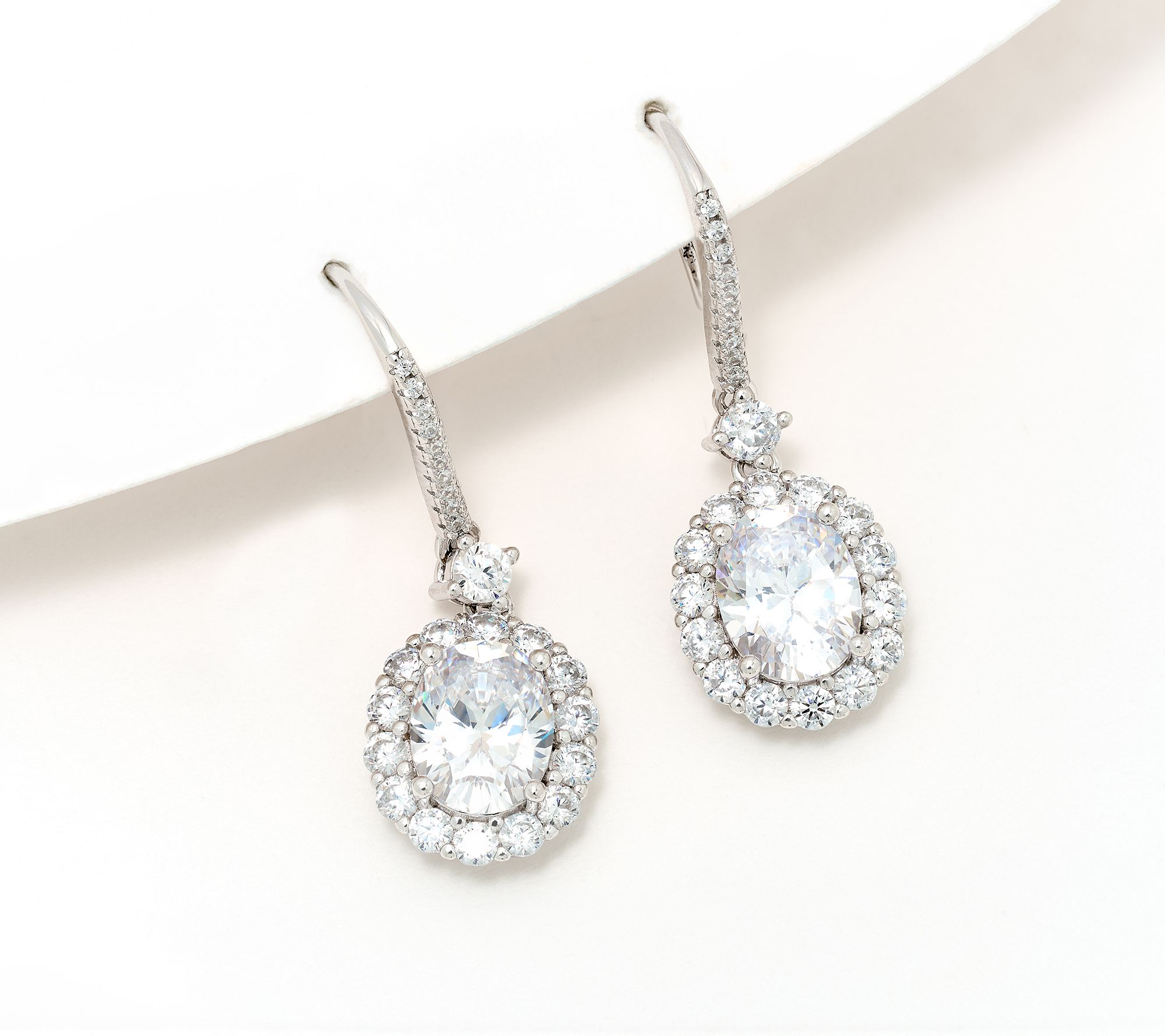Kathy Hilton x Anna Zuckerman Kennedy Oval Earrings, Sterling Silver