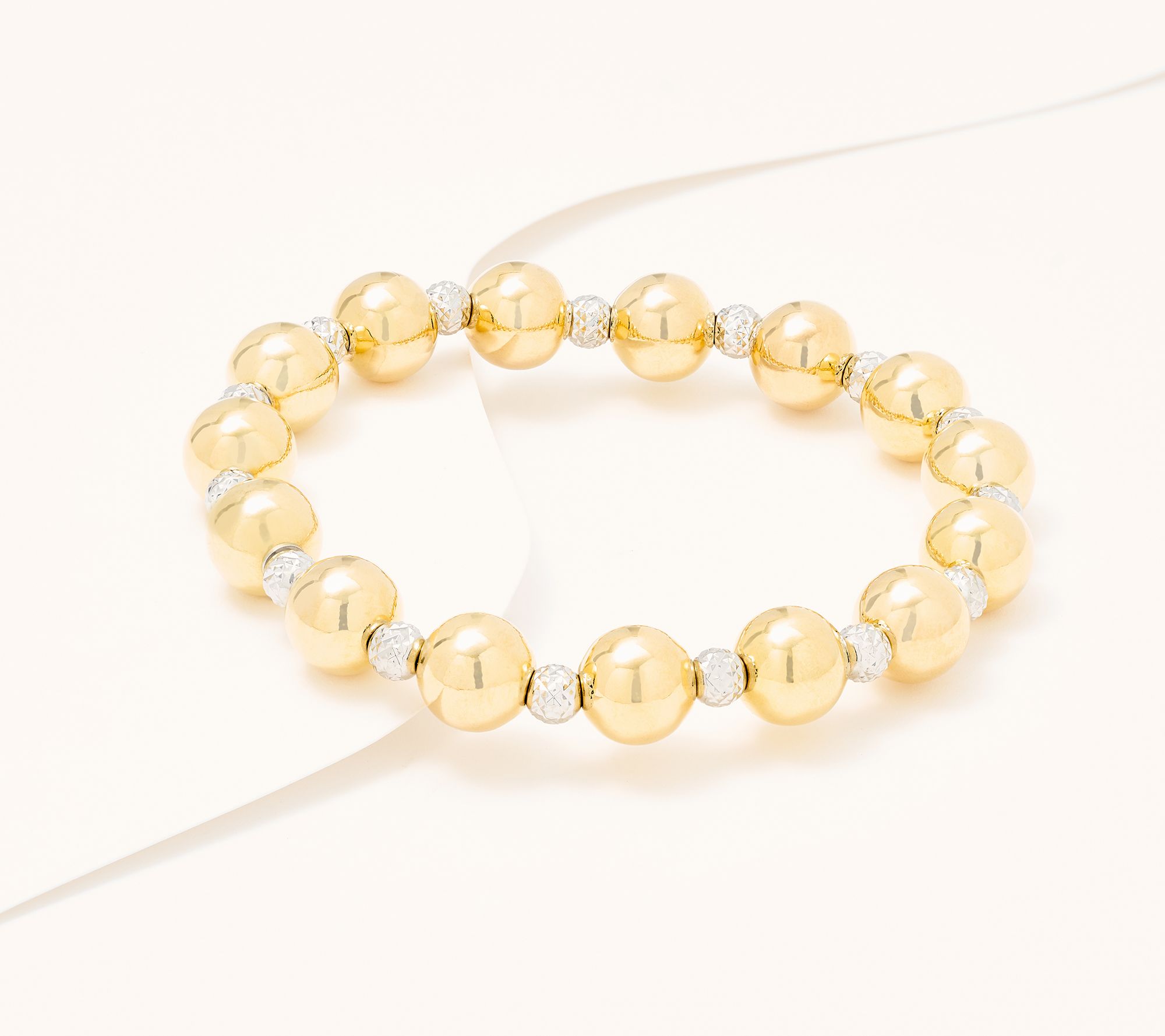 David Markstein Bronze Premiere Beaded Stretch Bracelet