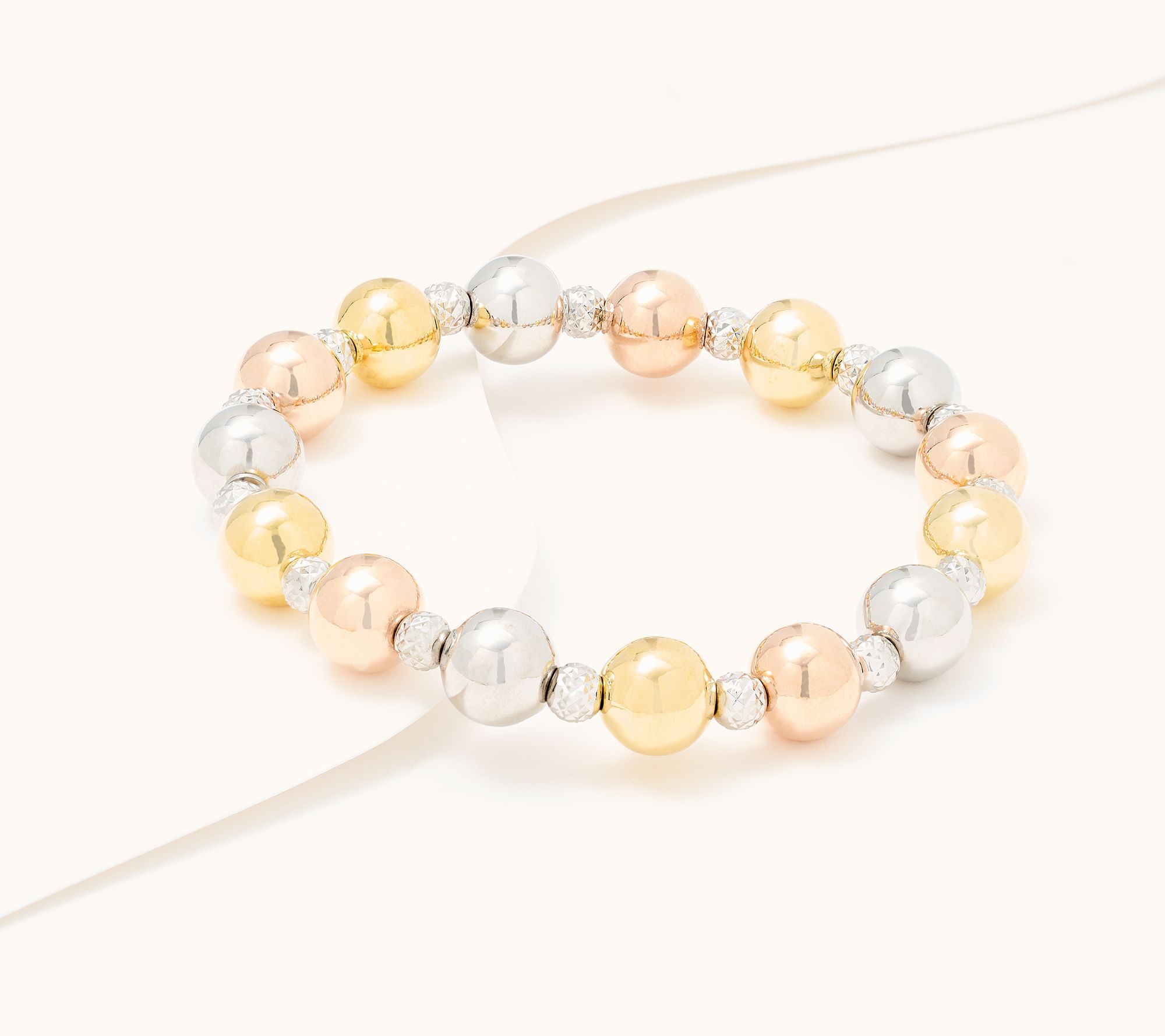 David Markstein Bronze Premiere Beaded Stretch Bracelet