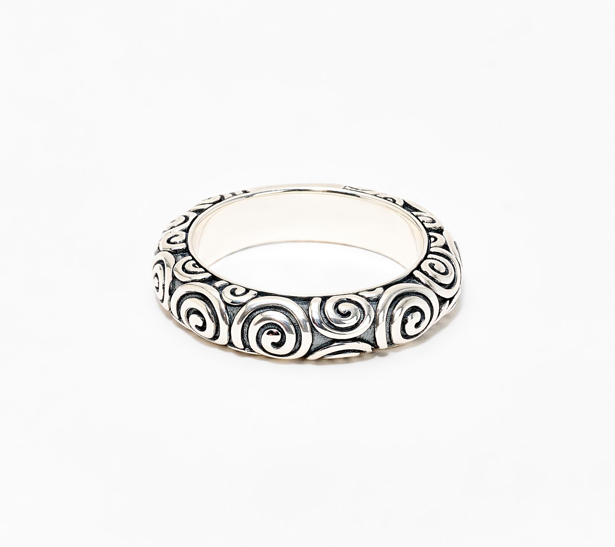 JAI Ireland Sterling Silver Textured 5mm Band Ring