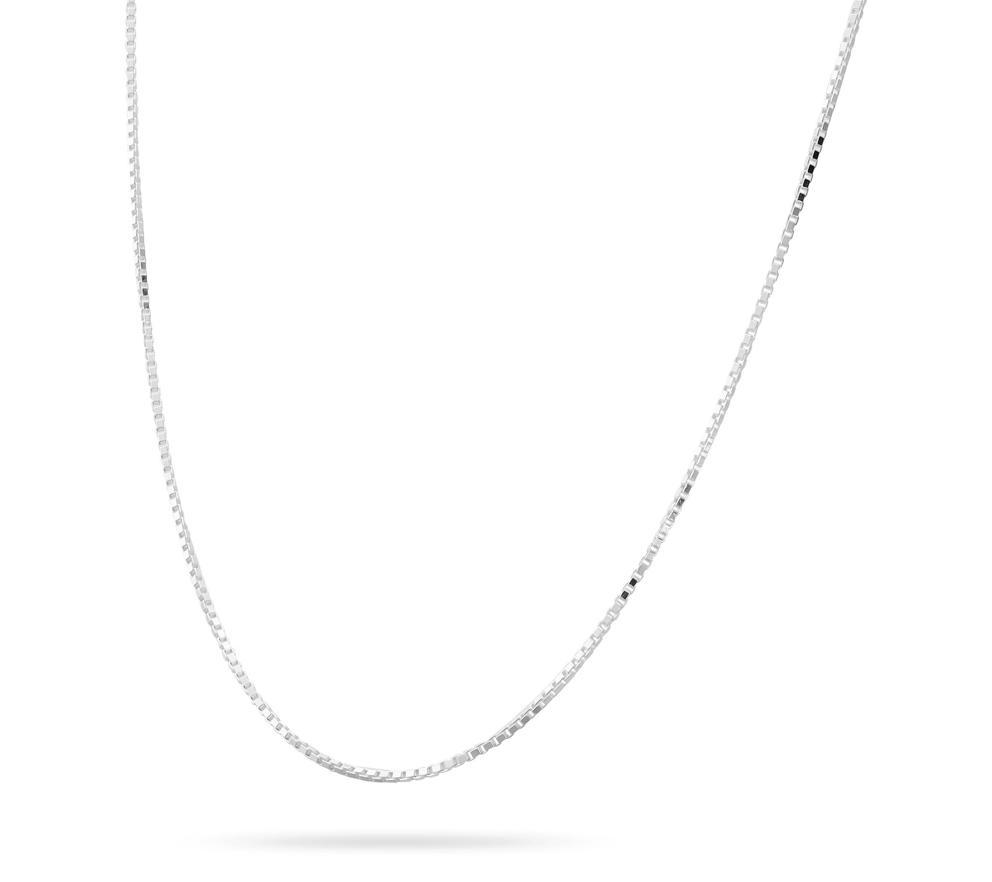 Ultrafine 950 Silver 24" Fine Polished Box Chain Necklace