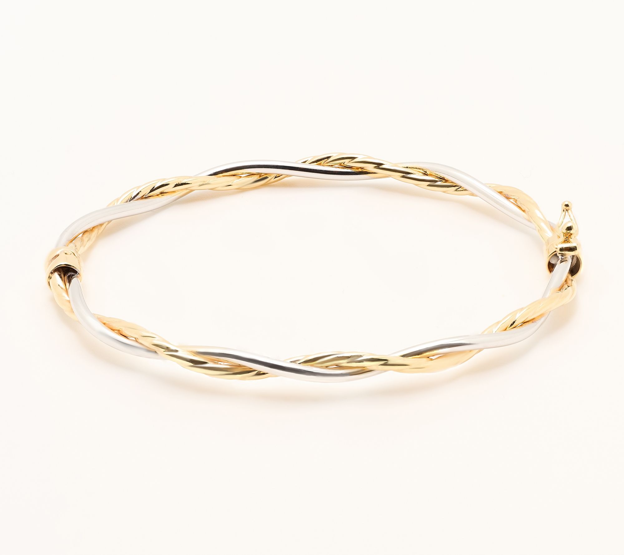"As Is" David Markstein Bronze Elevated Polished and Textured Bangle