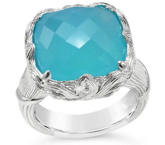 Ariva Sterling Silver 7.50 cttw Gemstone Cocktail Ring