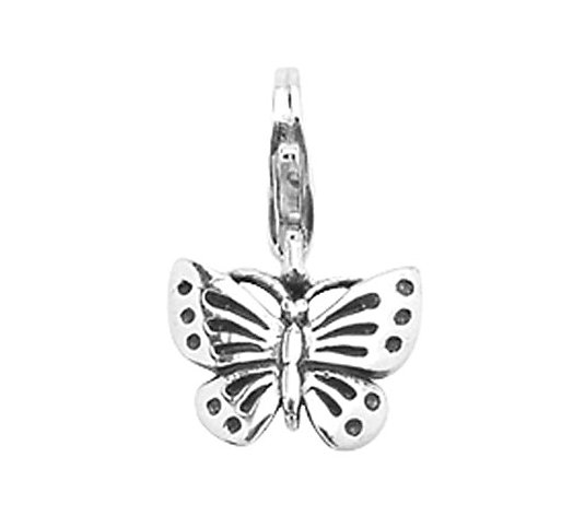 Prerogatives Sterling Butterfly Click-on Charm