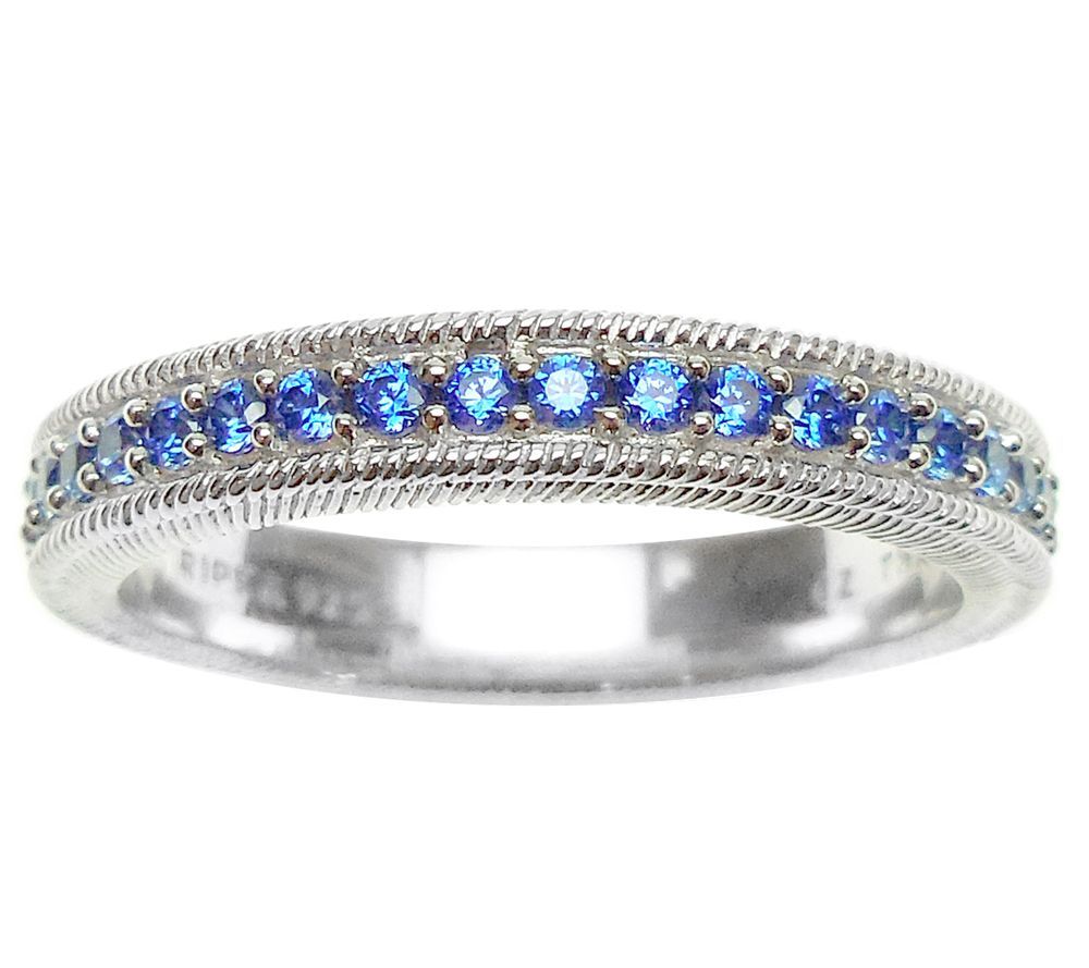 Judith Ripka Sterling Diamonique Eternity BandRing - QVC.com