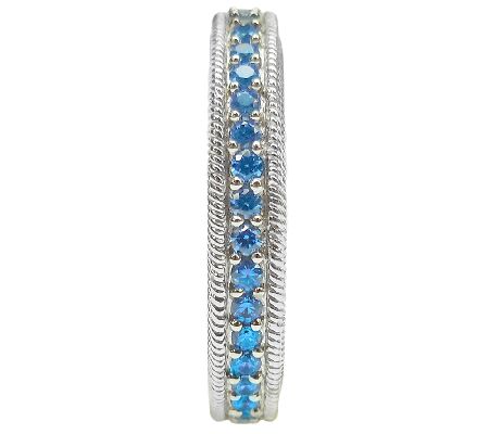 Judith Ripka Sterling Diamonique Eternity BandRing - QVC.com