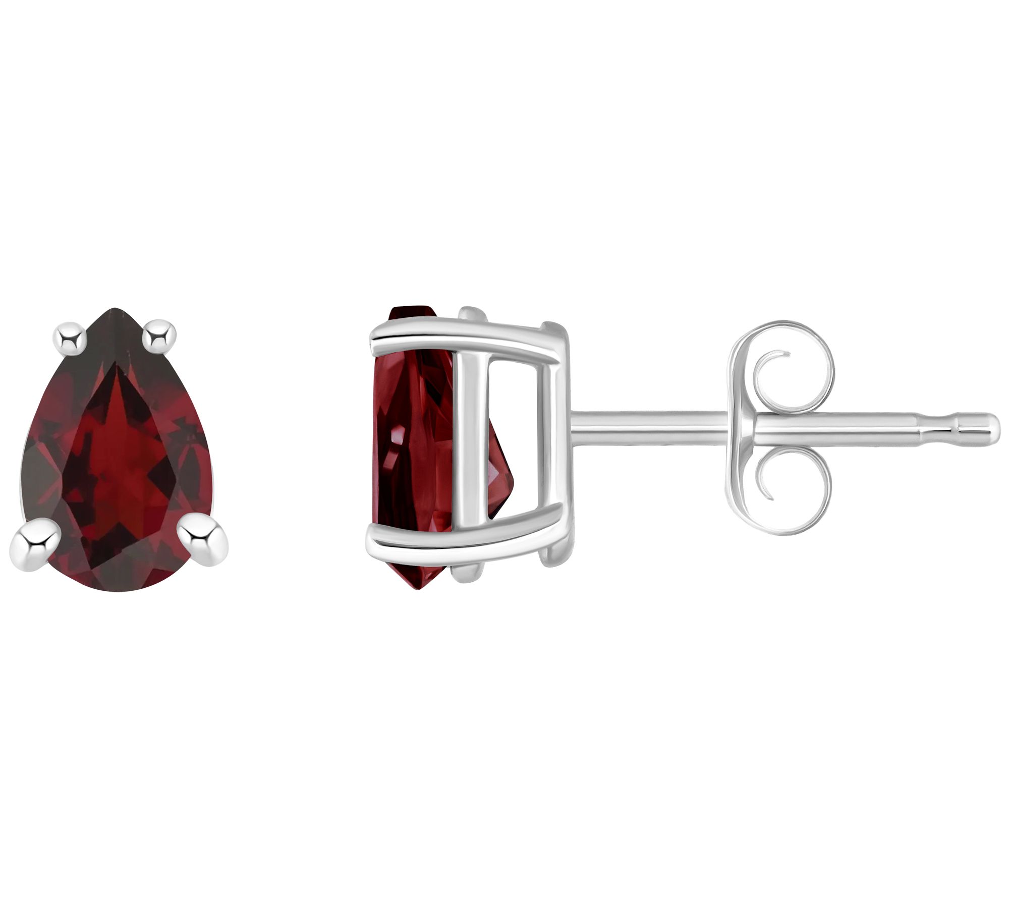 14K Gold Pear-Cut 1.05 cttw Garnet Stud Earring s