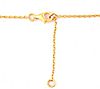 14K Gold-Plated Rhodolite & White Topaz Leaf Necklace, 3 of 3