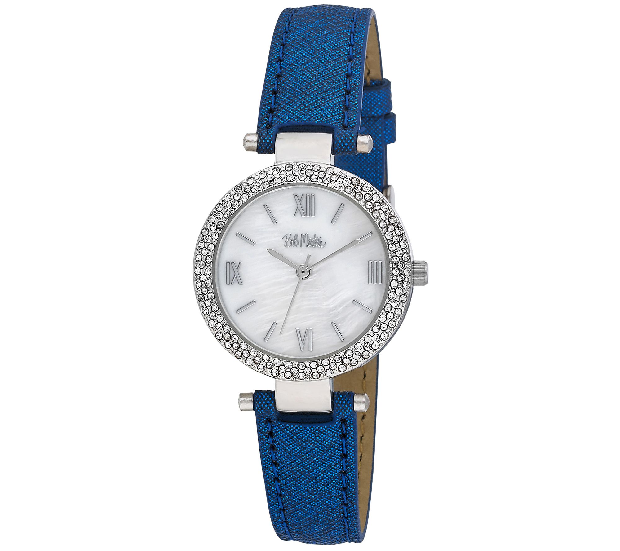 Bob Mackie Glitz Mother Of Pearl D ial Watch