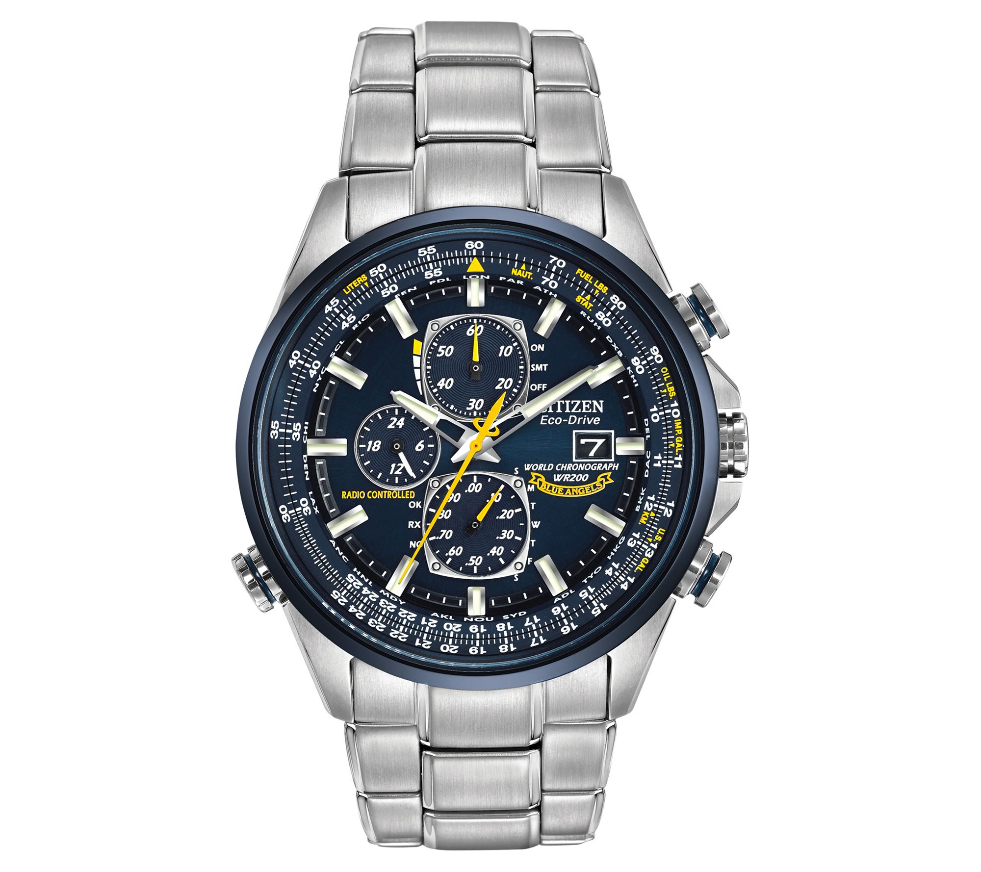 Citizen Men's Eco-Drive Blue Angels World Chron graph Watch