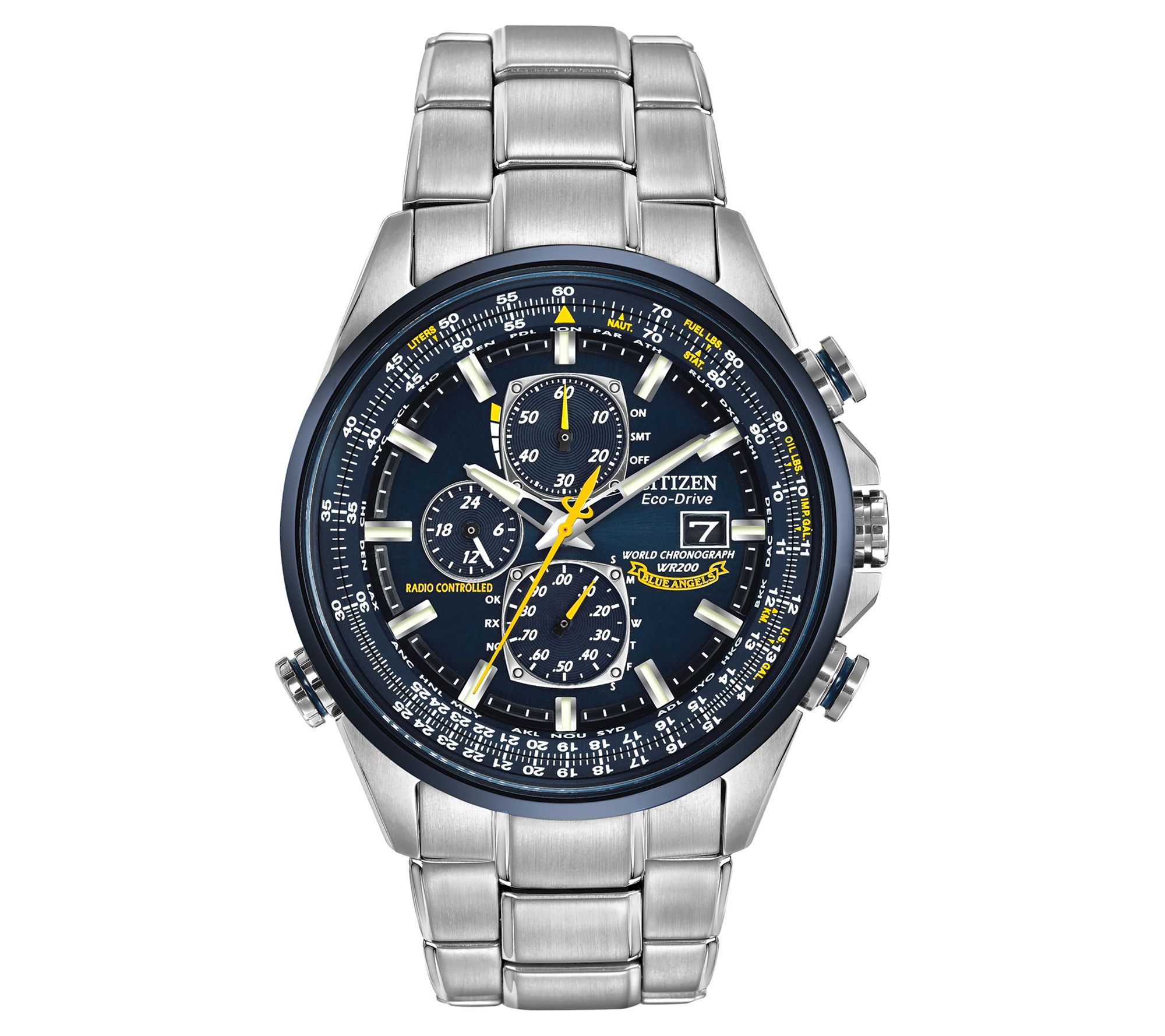 Citizen Men's Eco-Drive Blue Angels World Chronograph Watch