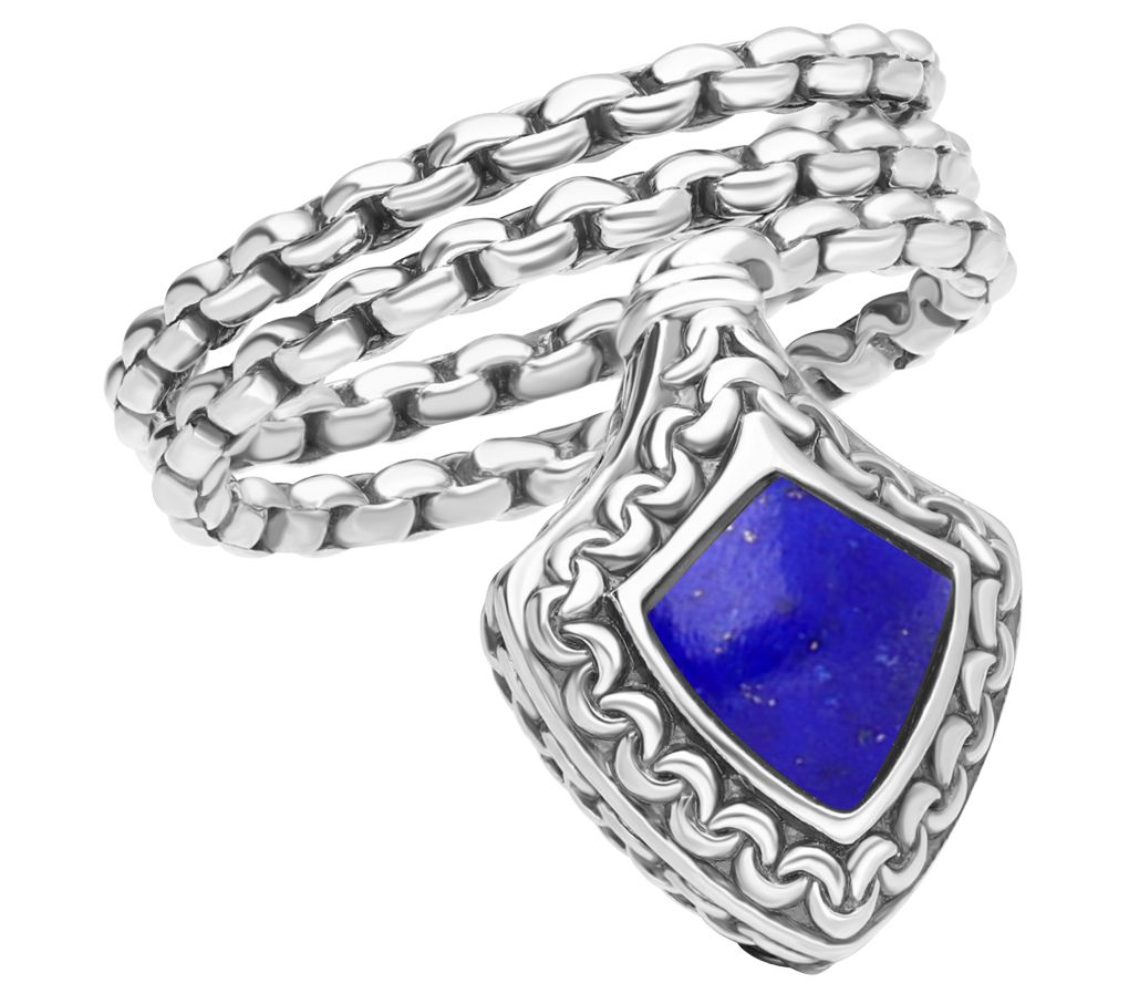 Tiffany Kay Studio Sterling Silver Lapis Shield Ring
