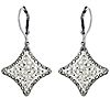 Suspicion Sterling Marcasite Textured Leverback Earrings, 1 of 4