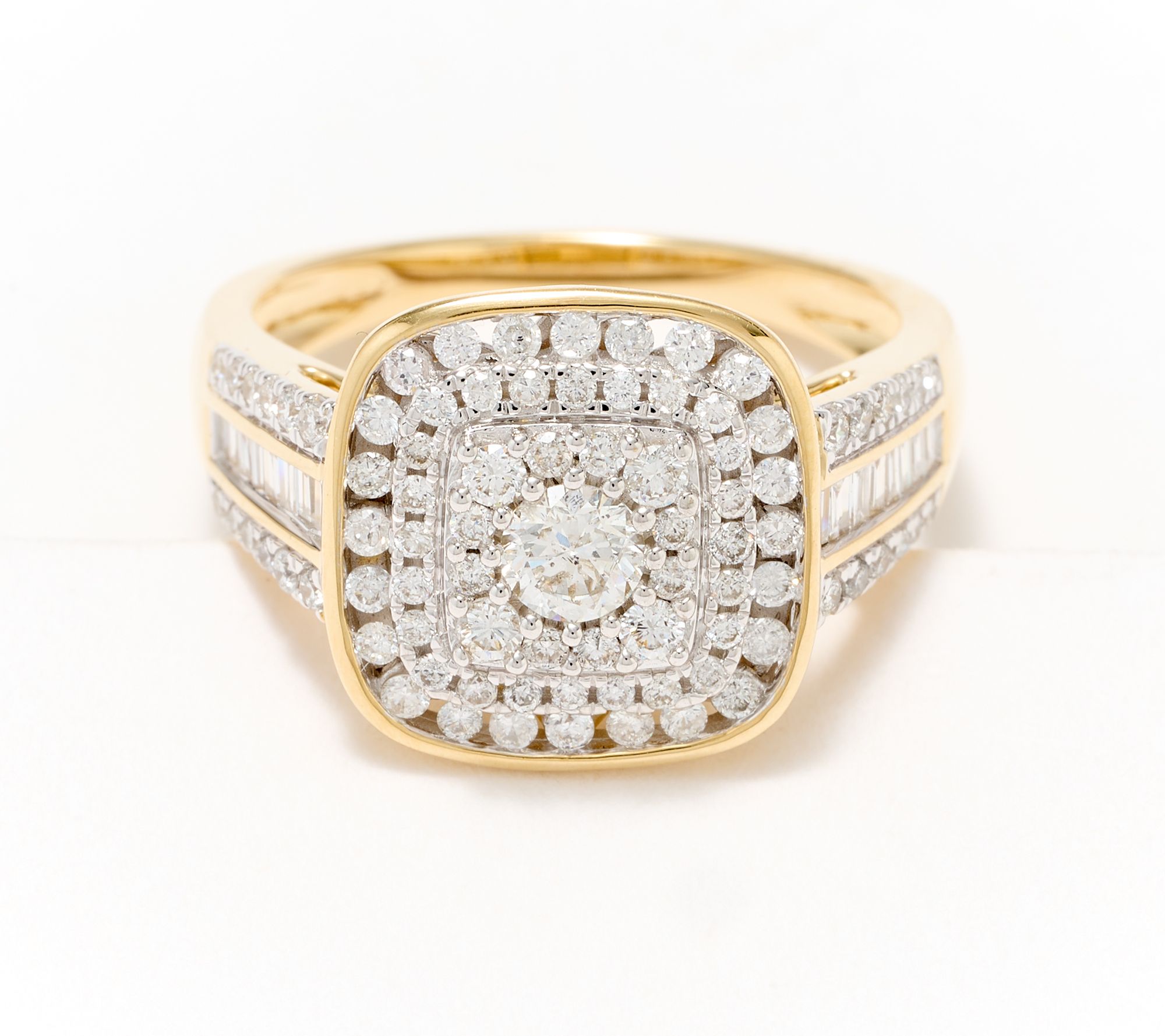 Affinity Diamonds 1/4ct Round Center Mixed-Cut Ring, 1.00 cttw