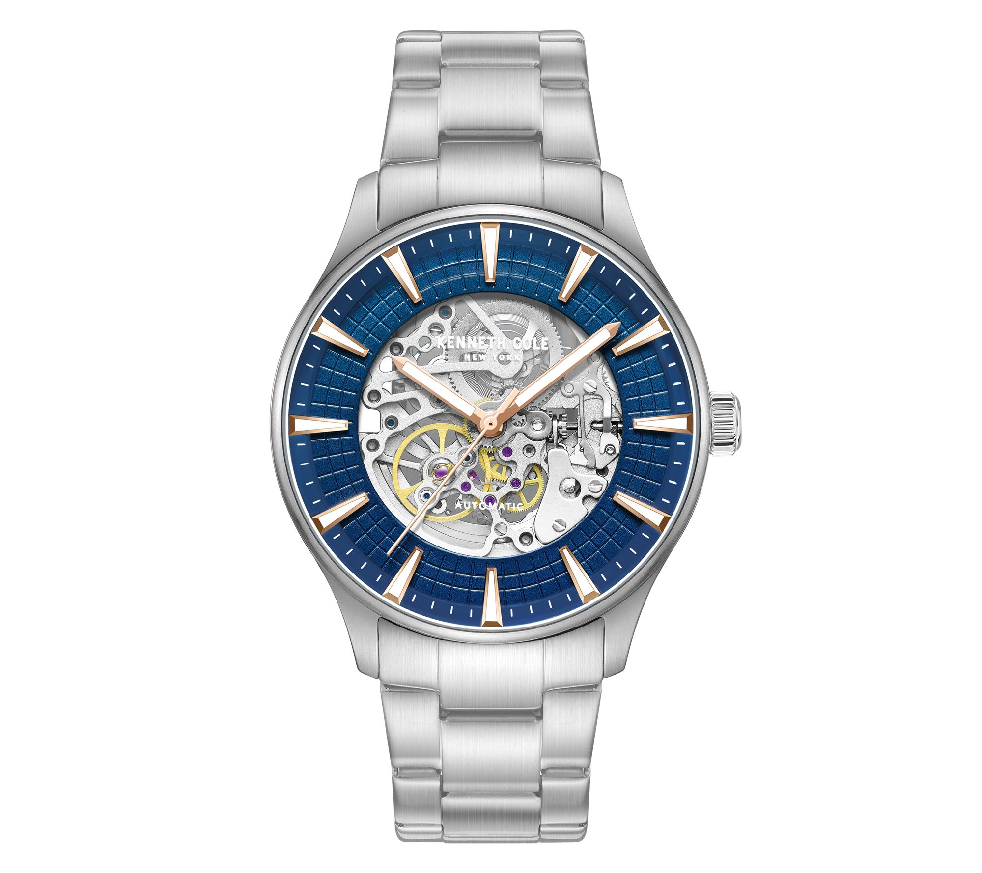 Kenneth Cole New York Men's Automatic Blue DialBracelet Watch