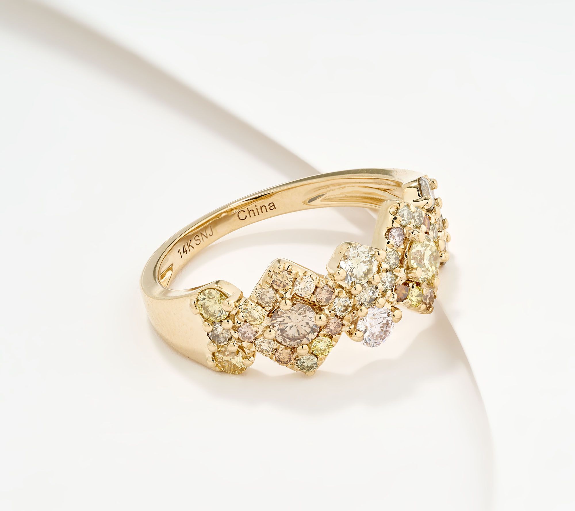 Affinity Diamonds 1.00 cttw Kaleidoscope of Color Ring, 14K