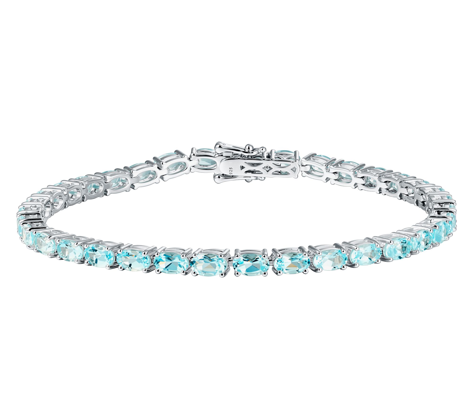JEN by Jennifer Miller Oval Gemstone Tennis Bracelet, Sterling