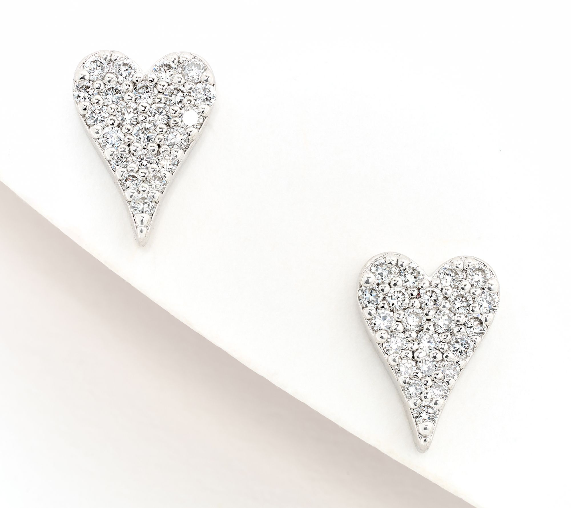 JEN by Jennifer Miller Pave Lab Grown Diamond 0.30ct Heart Earrings