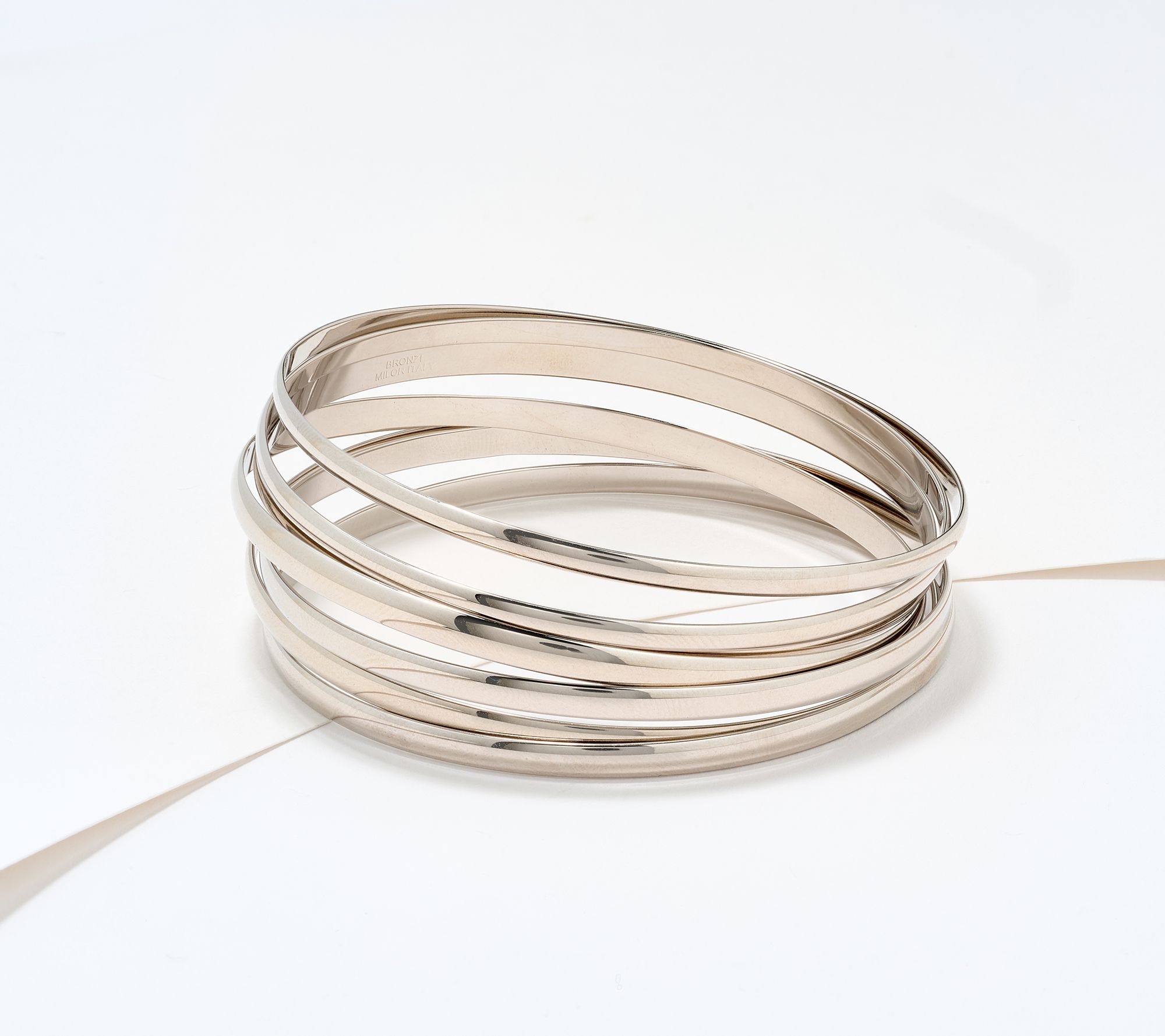 David Markstein Premiere Bronze Set of 7 Luxe Slip on Bangles