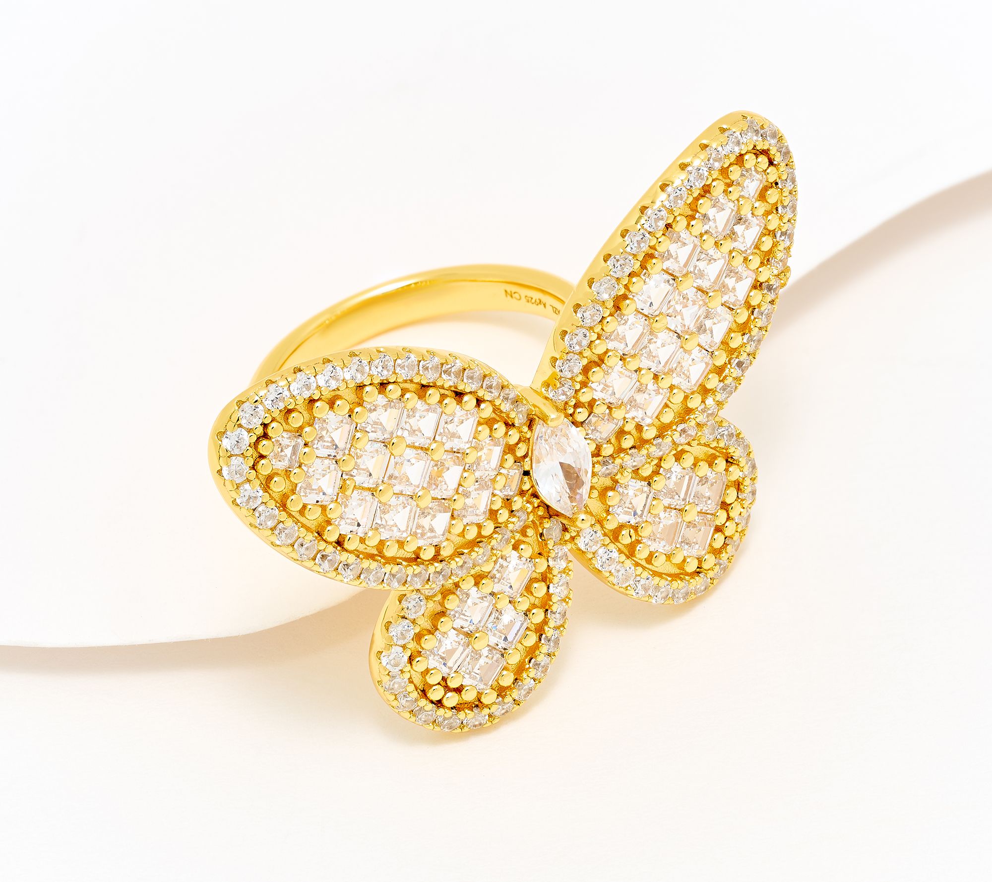  Kathy Hilton x Anna Zuckerman Olivia Butterfly Ring, Sterling Silver