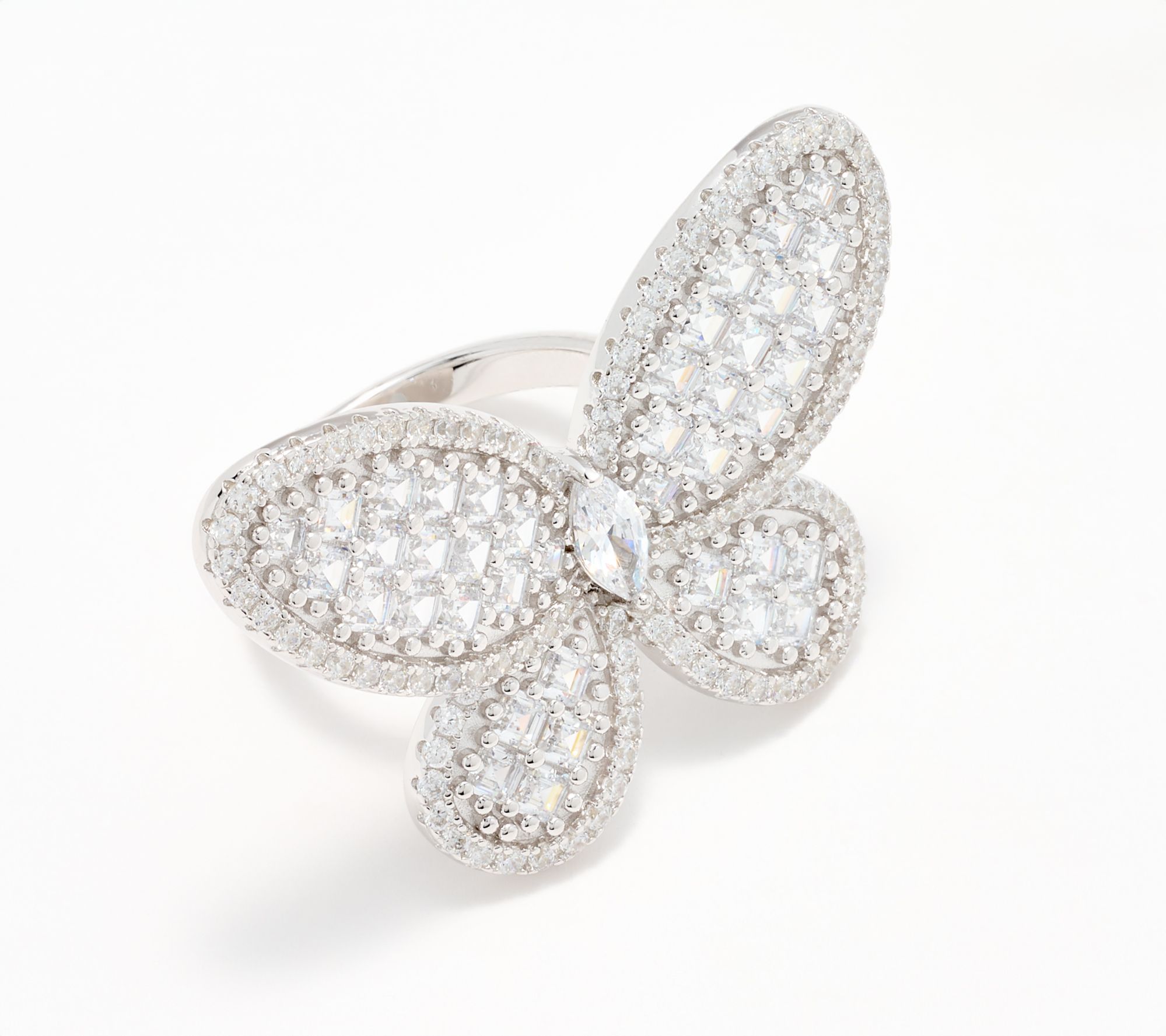 Kathy Hilton x Anna Zuckerman Olivia Butterfly Ring, Sterling Silver