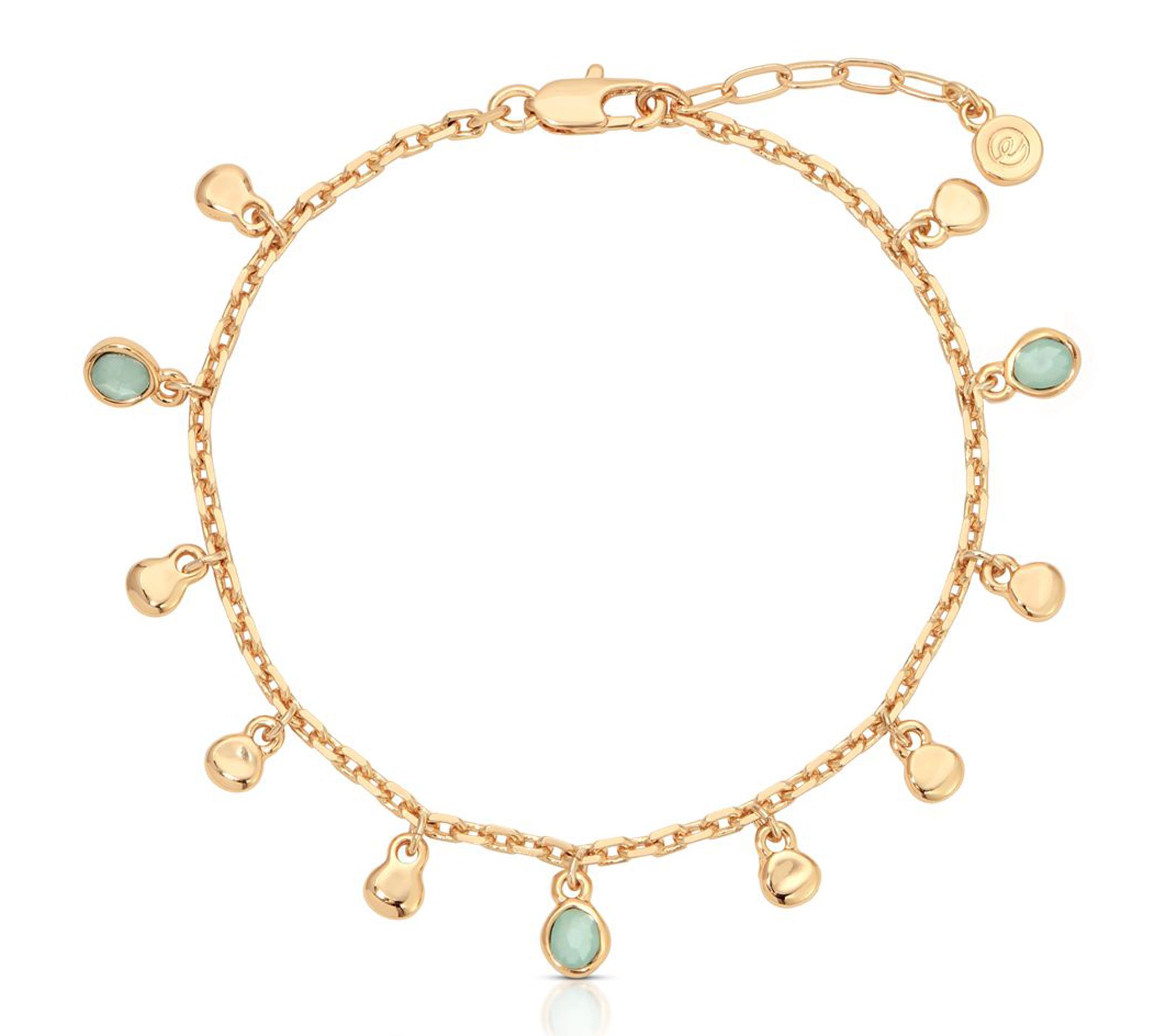 Ettika Sea Glass Ankle Bracelet