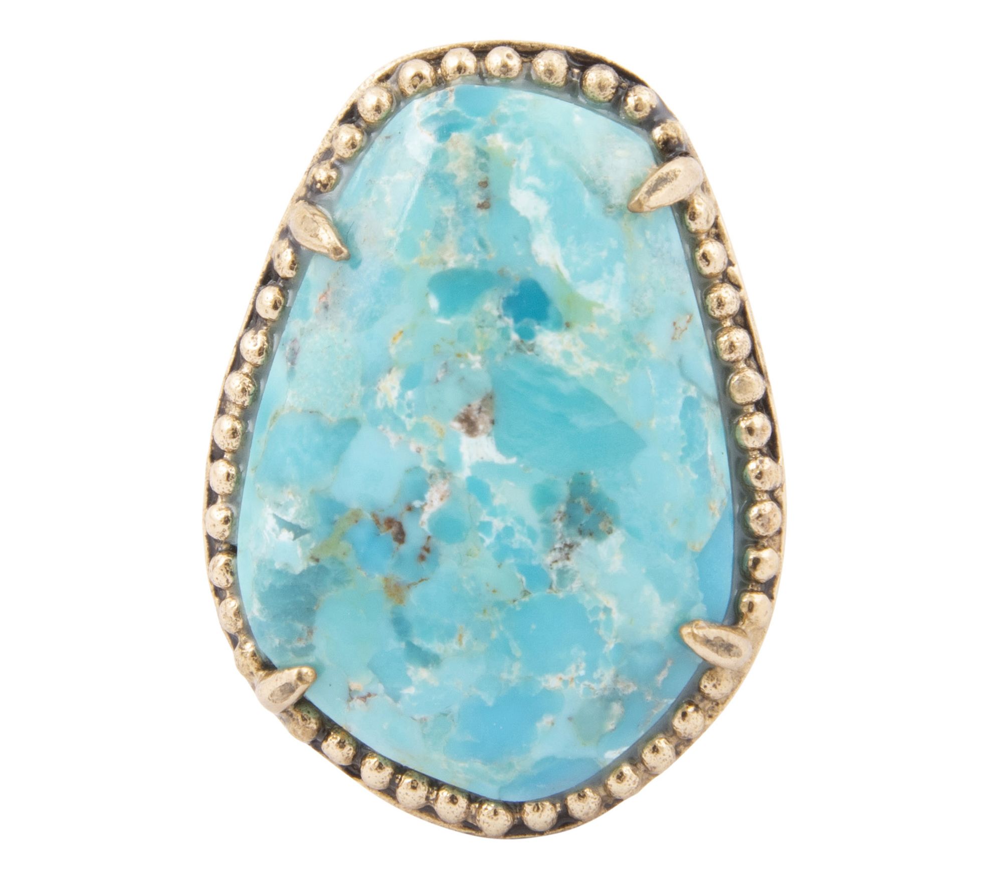 Barse Artisan Crafted Refined Turquoise Statement Ring
