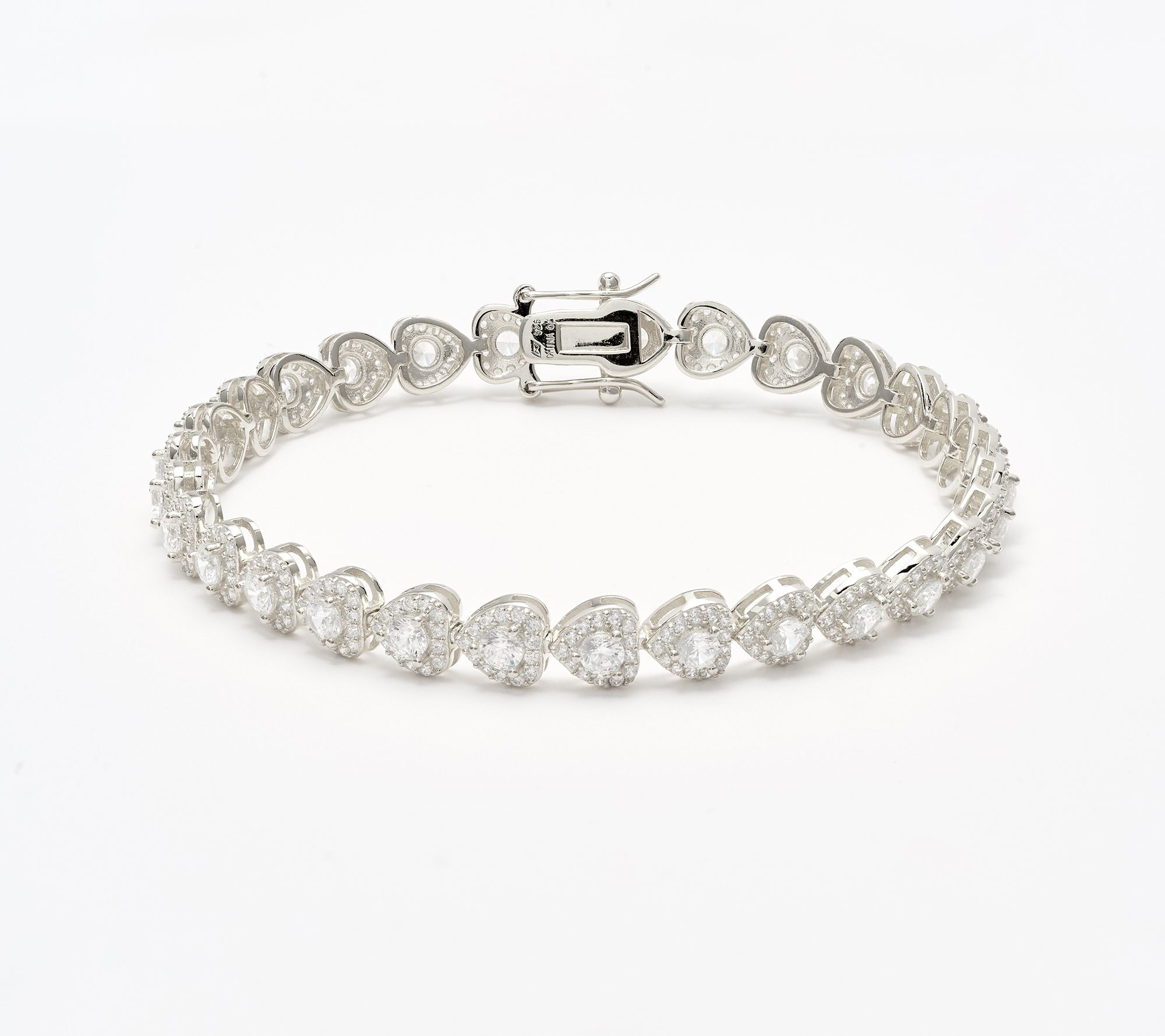 "As Is" Diamonique Classics Tennis Bracelet, Sterling Silver