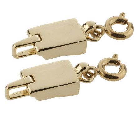 ClickSecure Set of 2 Self-Locking Magnetic Jewelry Clasps - QVC.com