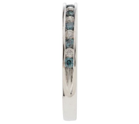 AffinityDiamond Sterling 1/4 ct tw Stack Ring Stack Ring - QVC.com