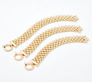 14K Gold Bold Sparkle Chain 7-1/4" Bracelet - J365847