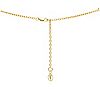 Goddaughters 14K Gold Clad White Topaz Love Shell Necklace, 1 of 2