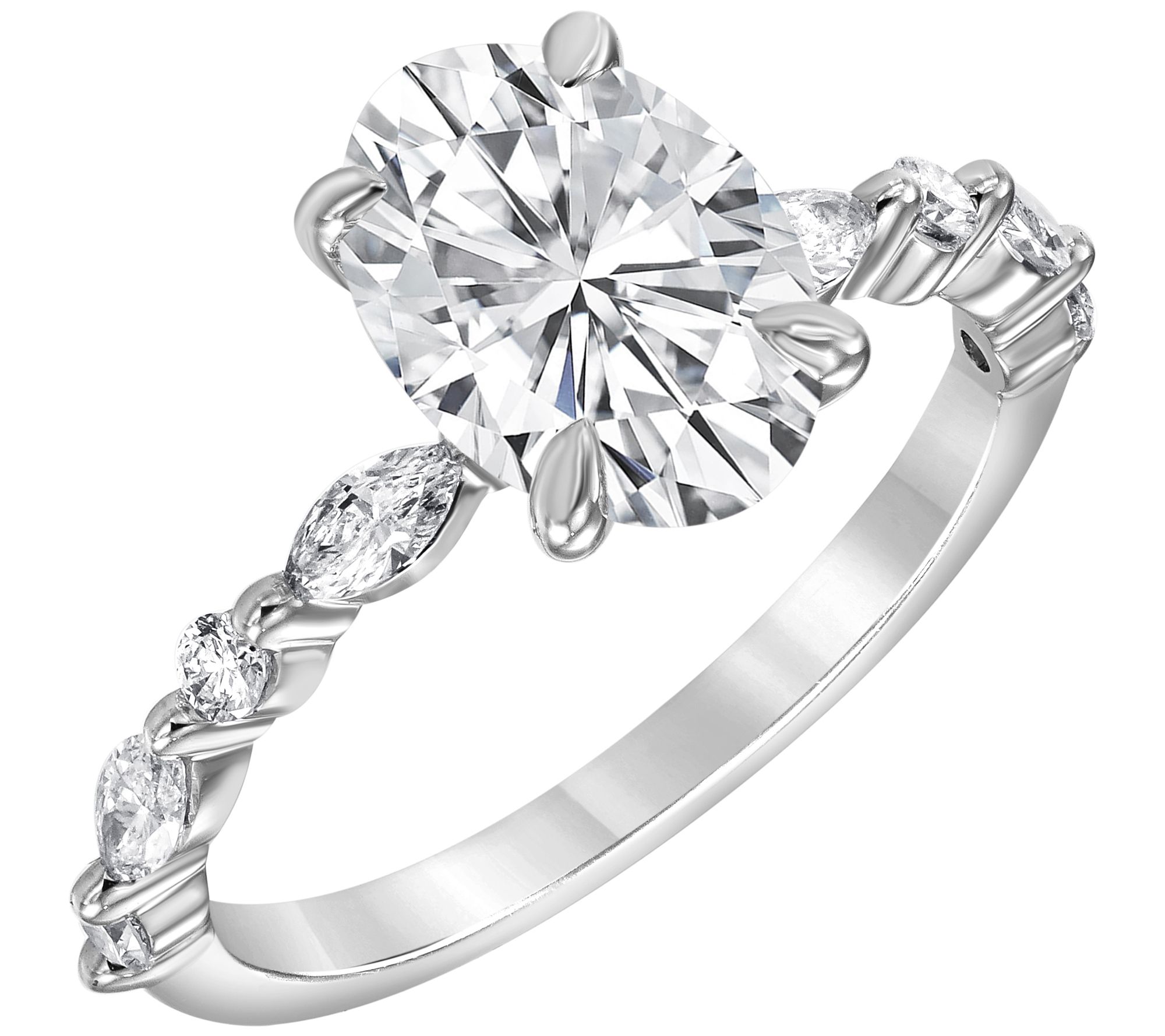 Fire Light 2.50 cttw Lab Grown Diamond Engagement Ring, 14K 
