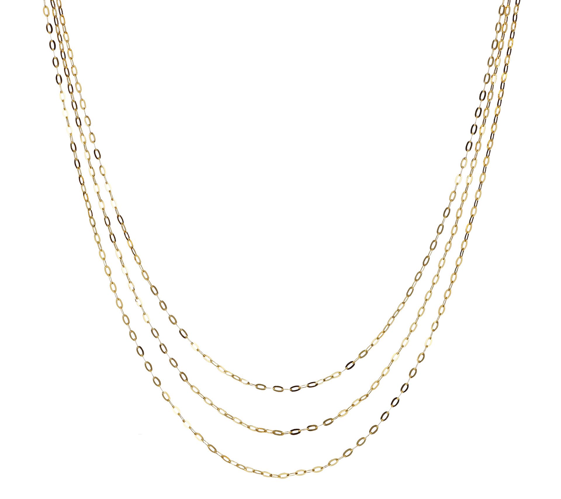 Bronzo Italia Graduated Multi-Strand 18" Necklace